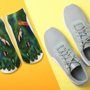 Monster Photo Print Ankle Socks