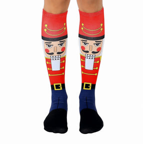 Christmas Nutcrackers Knee High Socks