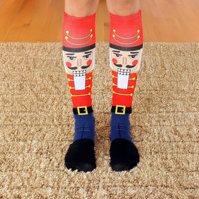 Christmas Nutcrackers Knee High Socks
