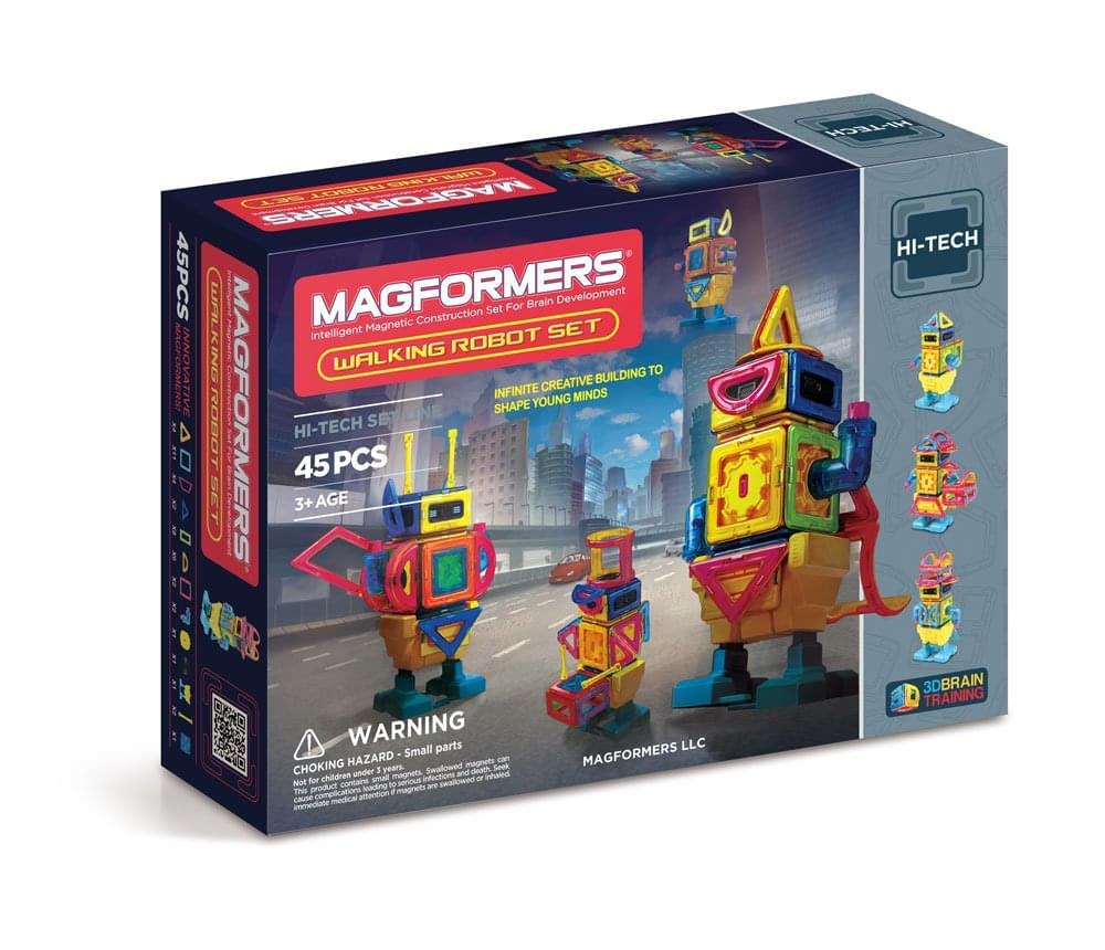 Magformers Hi-Tech Walking Robot 45 Piece Set