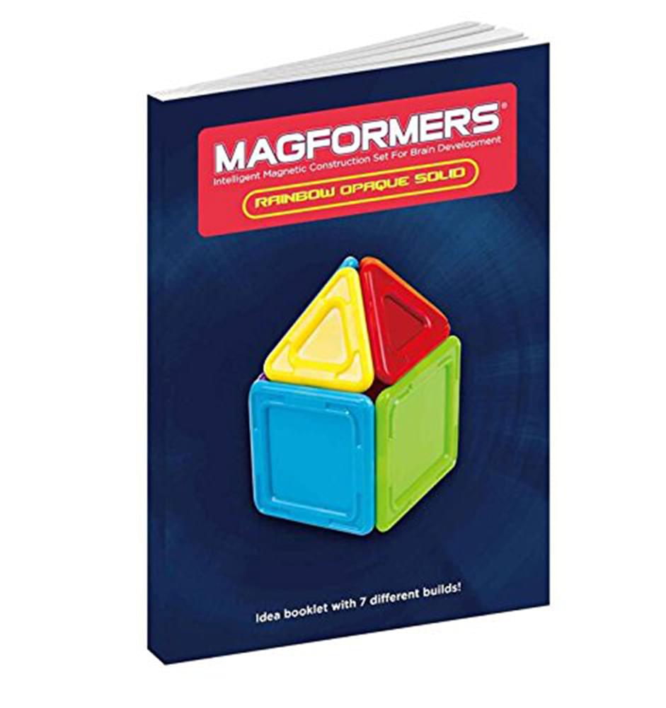 Magformers Opaque Rainbow Solids 14-Piece Building Set