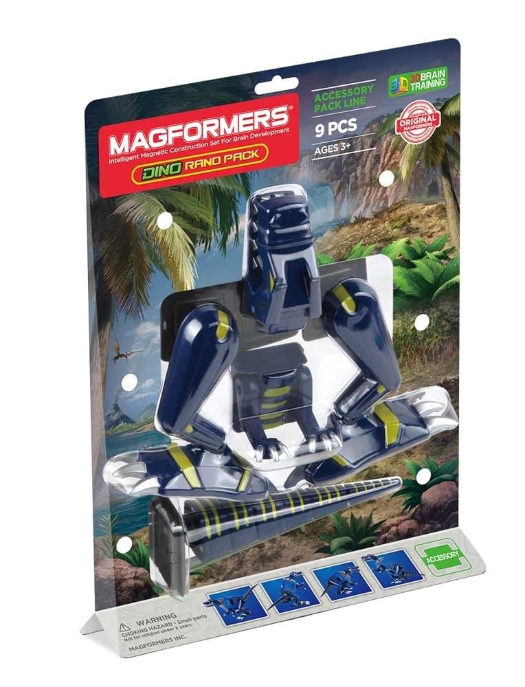 Magformers 9-Piece Dino Rano Accessory Pack, Blue