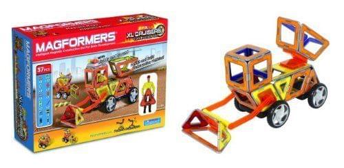 Magformers XL Cruisers Magnetic 37 Piece Construction Vehicle Set