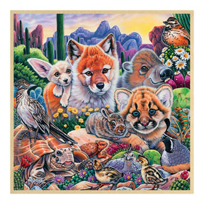 Desert Friends 48 Piece Real Wood Jigsaw Puzzle