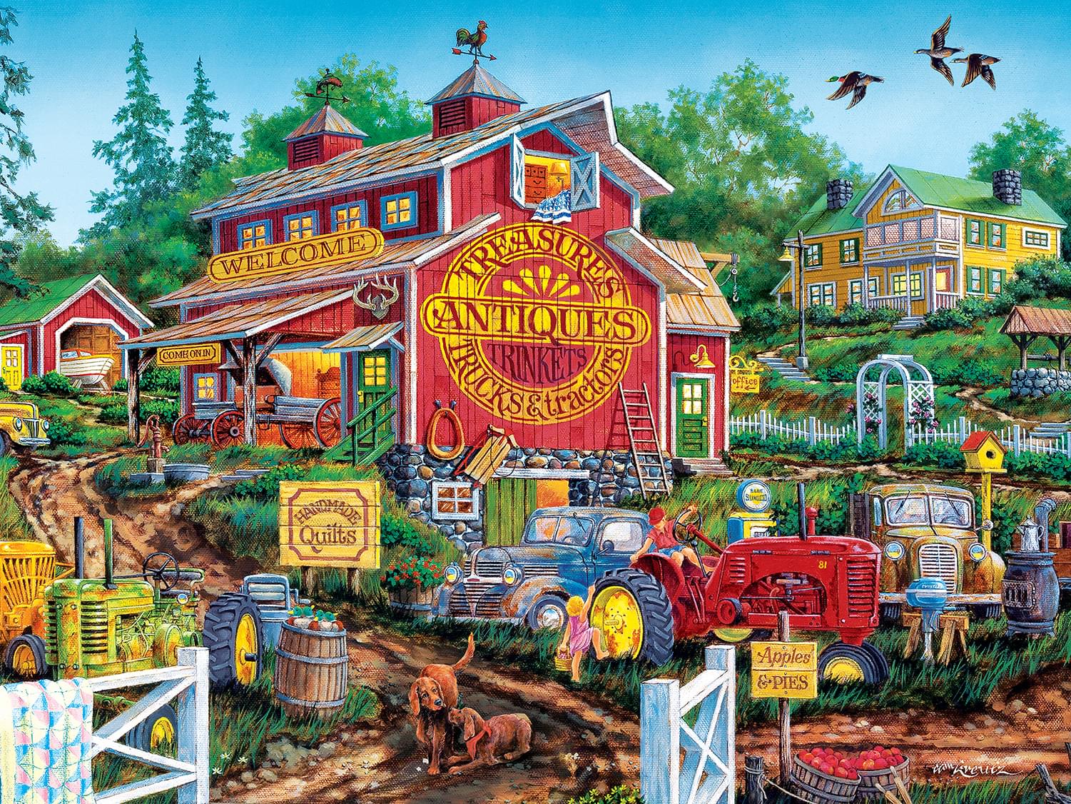 Antique Barn 550 Piece Jigsaw Puzzle