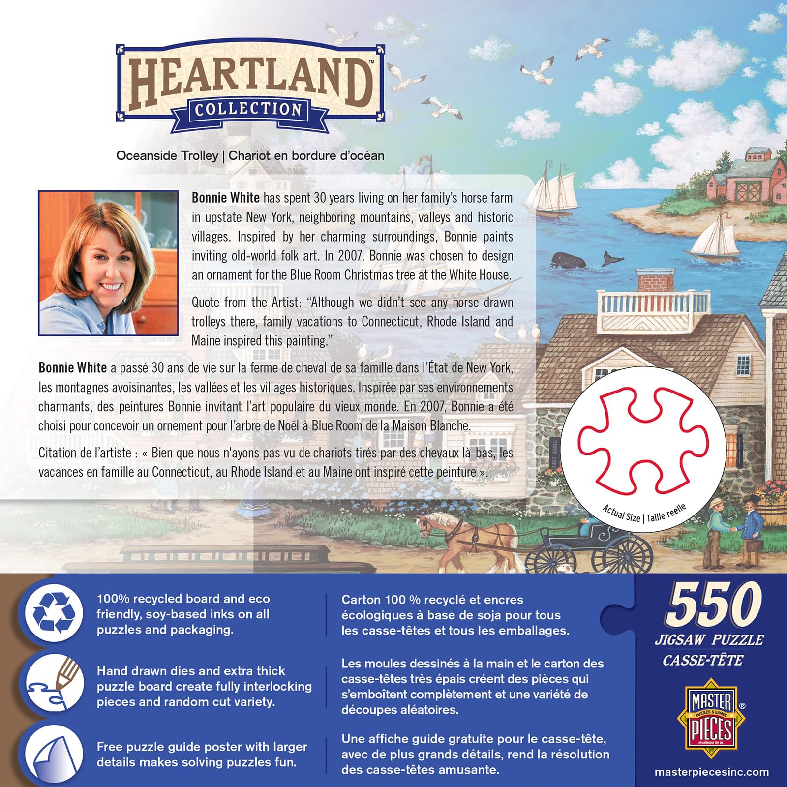 Oceanside Trolley 550 Piece Jigsaw Puzzle