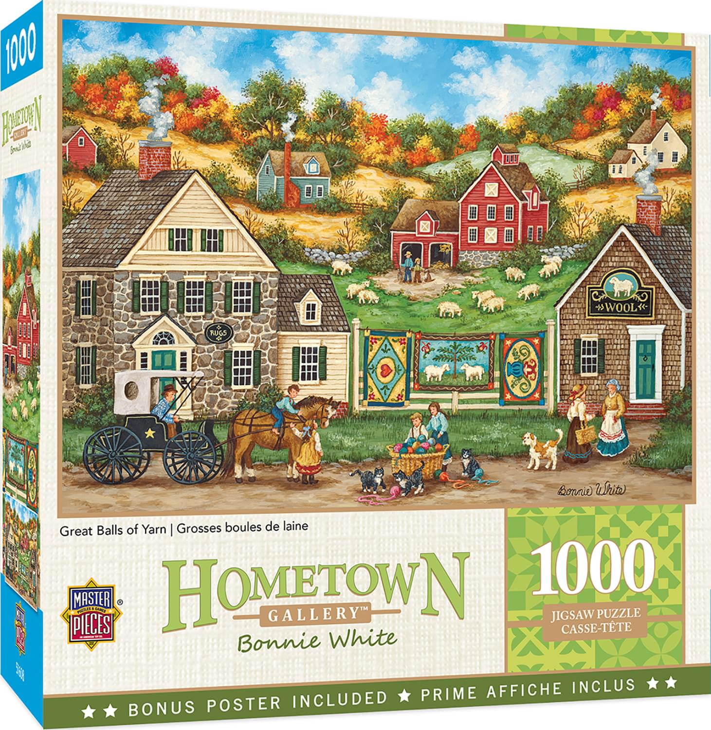 Hometown Gallery Great Balls of Yarn 1000 Piece Jigsaw Puzzle