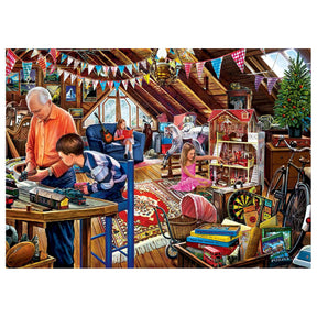 Childhood Dreams Playtime in the Attic 1000 Piece Jigsaw Puzzle