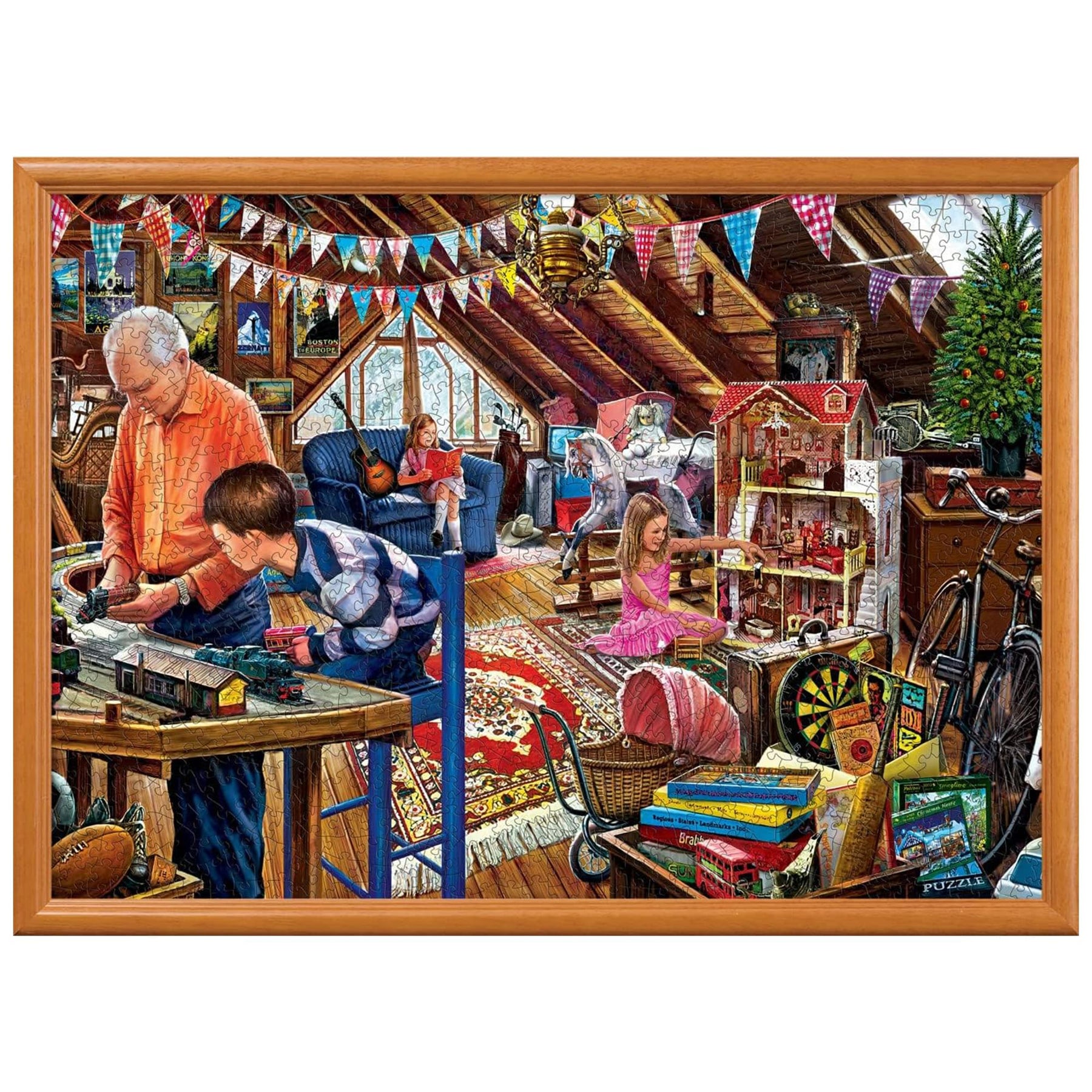 Childhood Dreams Playtime in the Attic 1000 Piece Jigsaw Puzzle