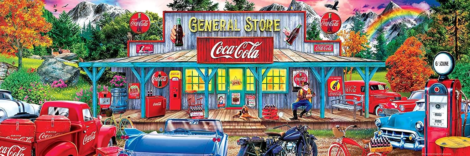 Coca-Cola Stop-n-Sip Panoramic 1000 Piece Jigsaw Puzzle