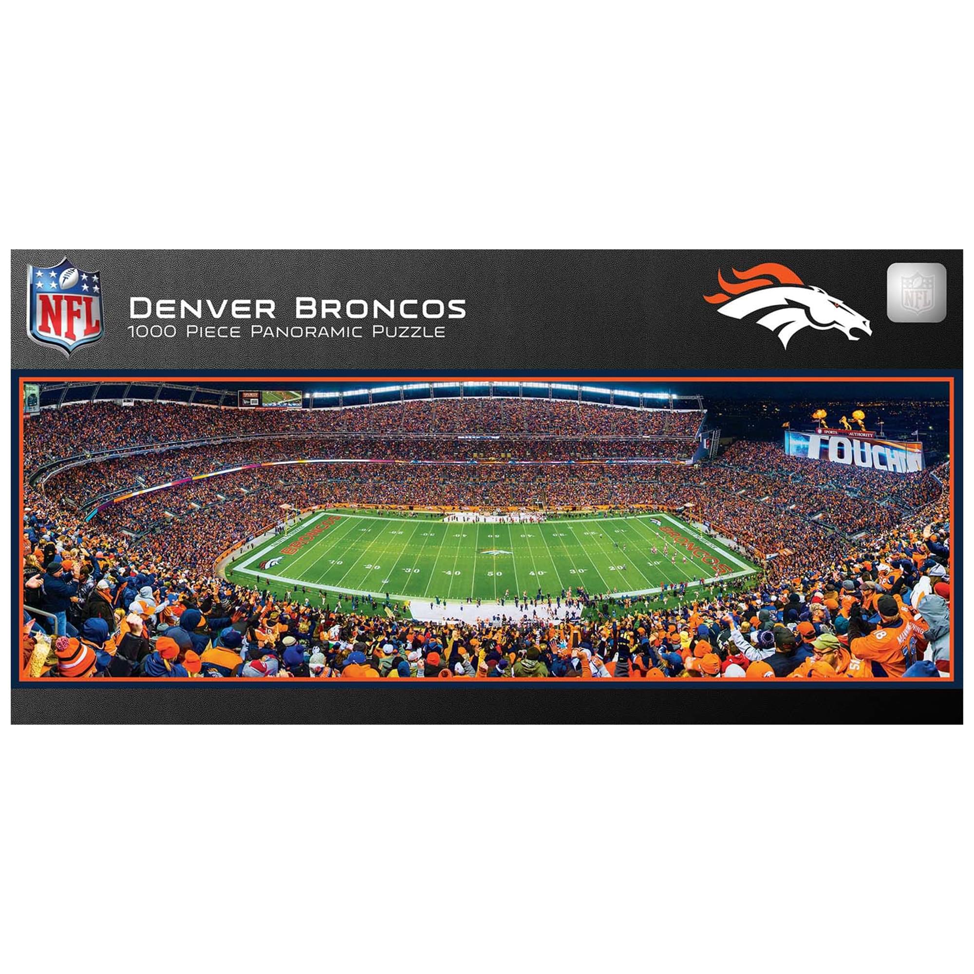 Denver Broncos Stadium NFL 1000 Piece Panoramic Jigsaw Puzzle