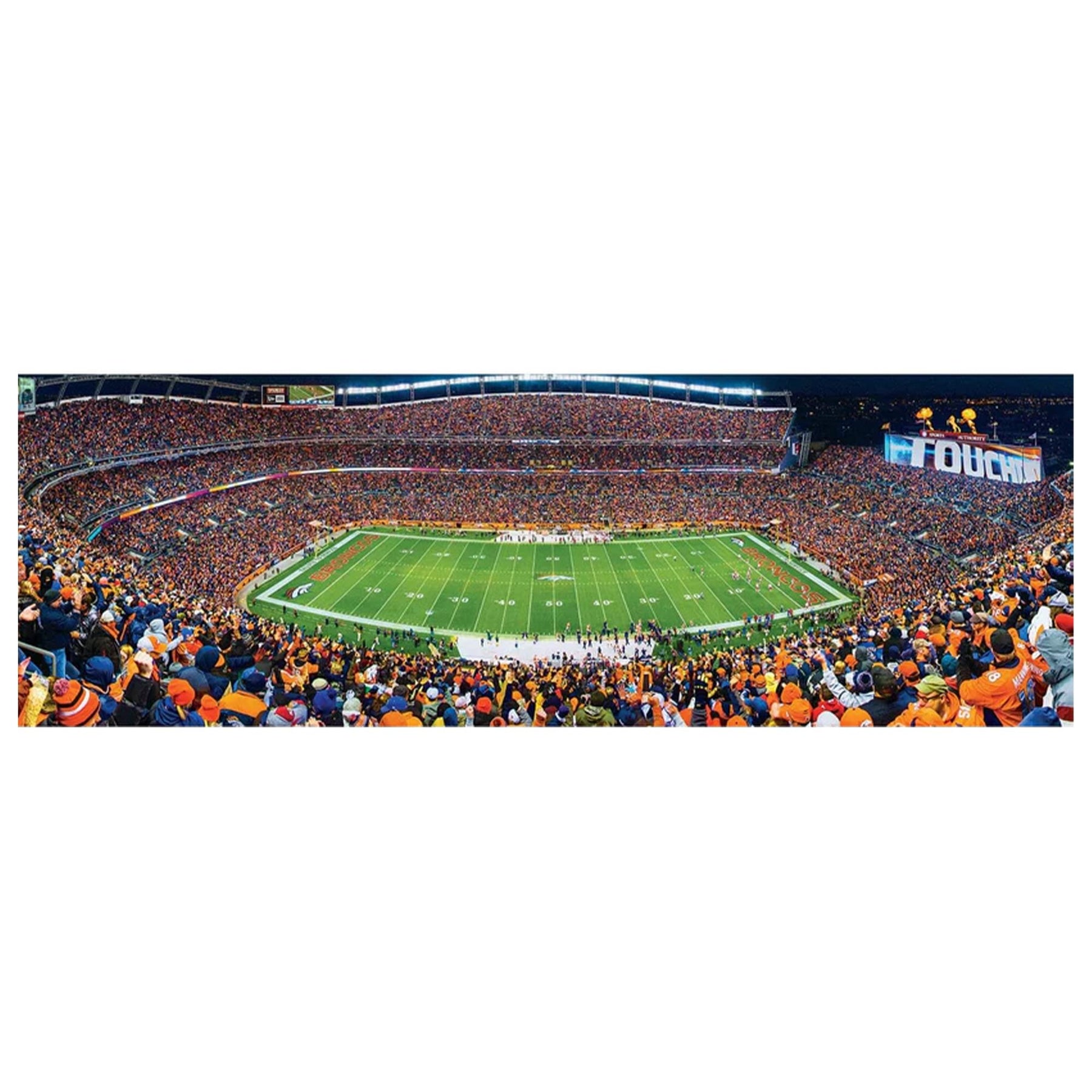 Denver Broncos Stadium NFL 1000 Piece Panoramic Jigsaw Puzzle