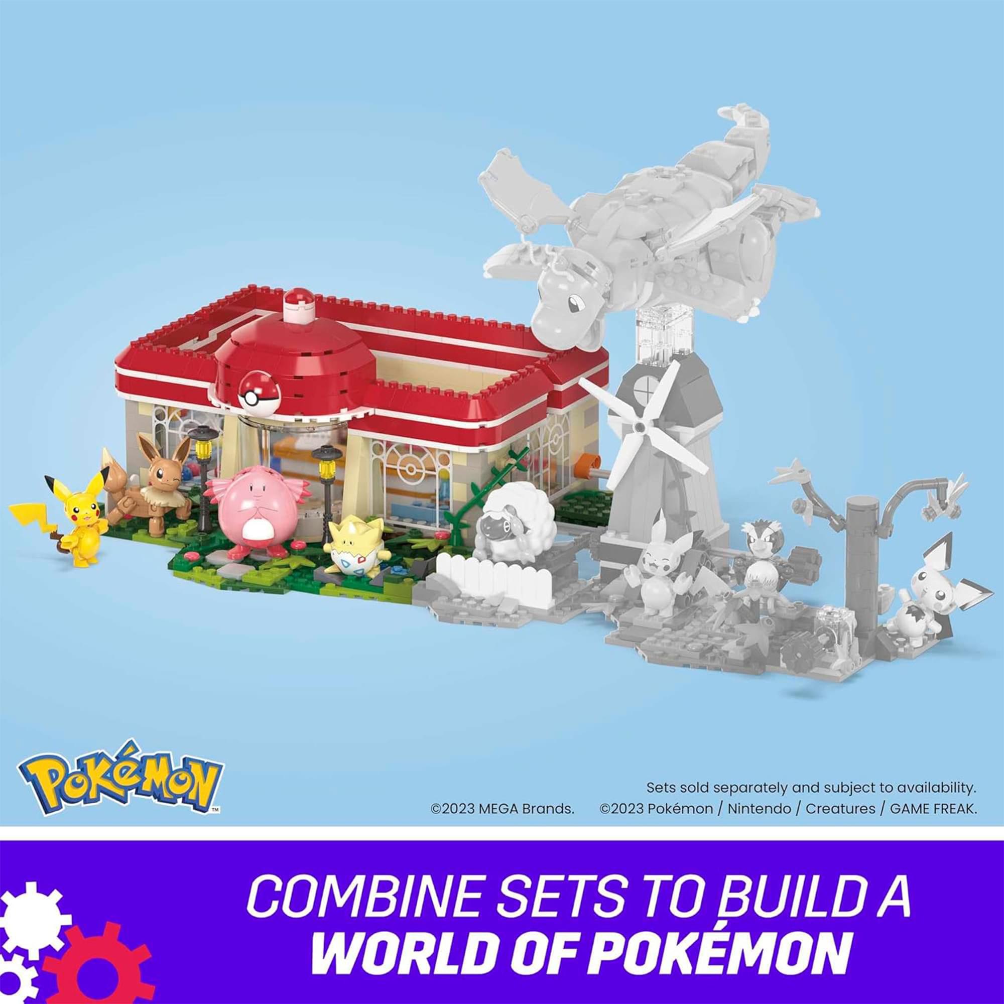 Pokemon Mega Construx Forest Center 648 Piece Block Building Set
