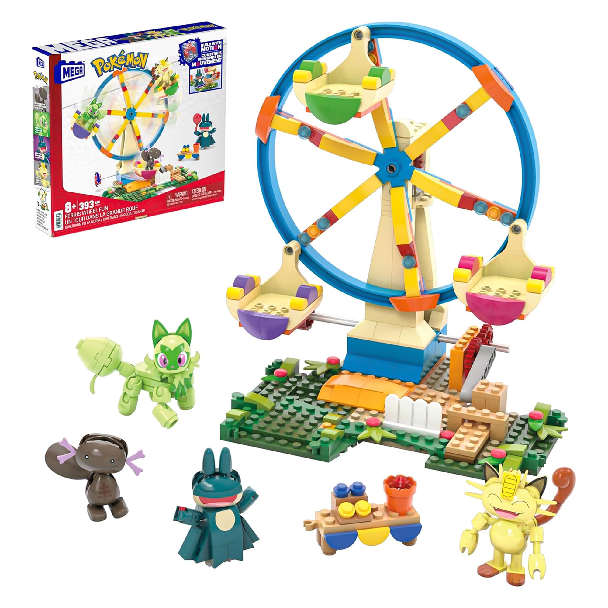 MEGA Construx Pokemon Ferris Wheel Fun 393-Piece Building Set