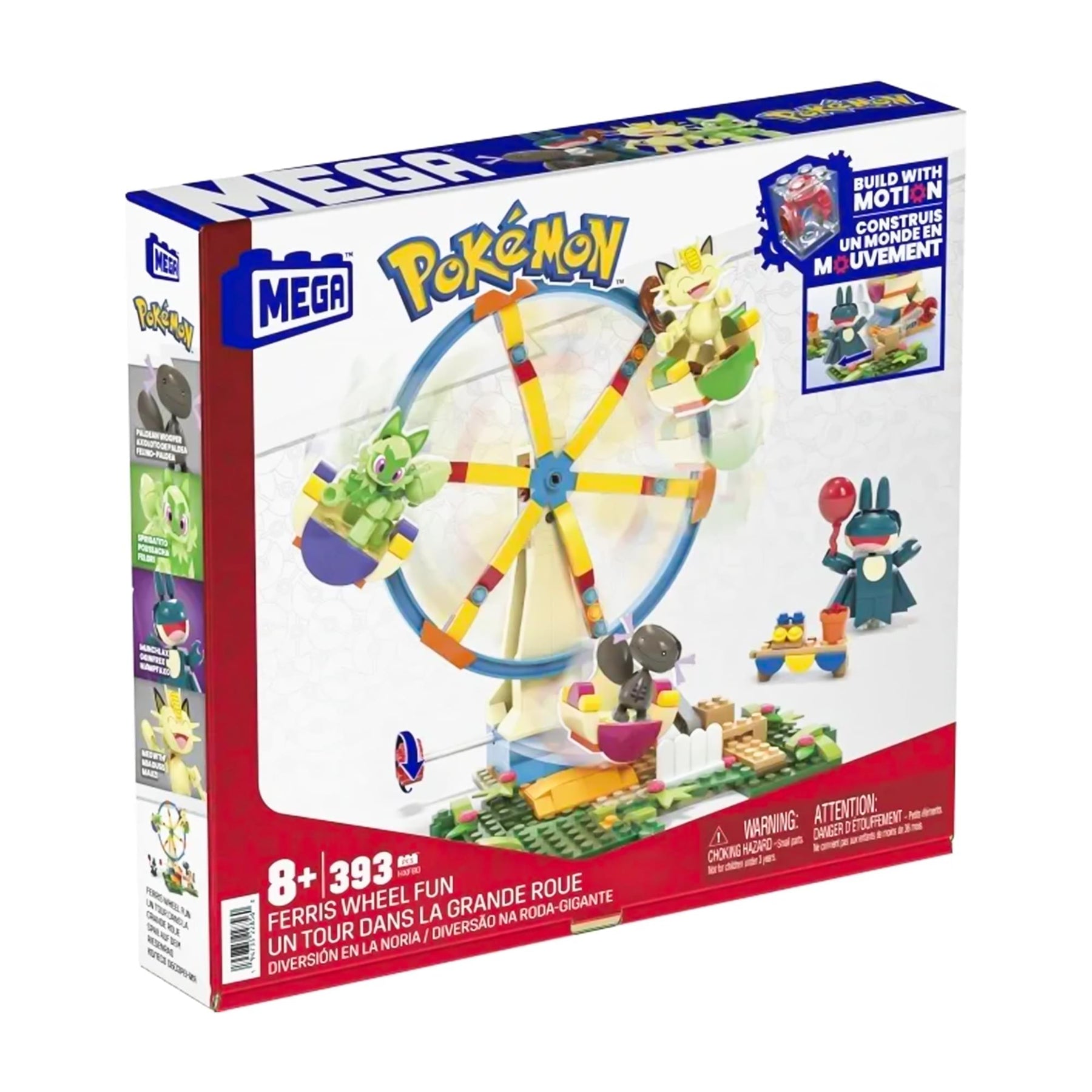 MEGA Construx Pokemon Ferris Wheel Fun 393-Piece Building Set