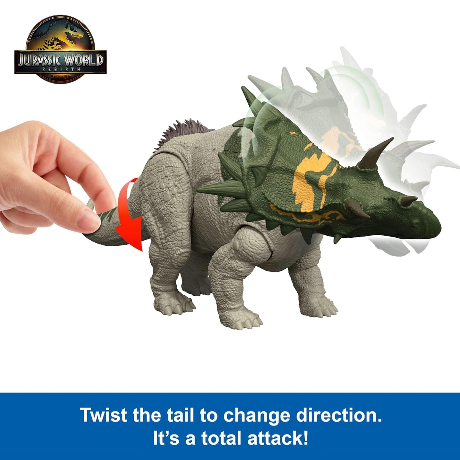 Jurassic World Rebirth Wild Roar Spiclypeus Interactive Dinosaur Figure