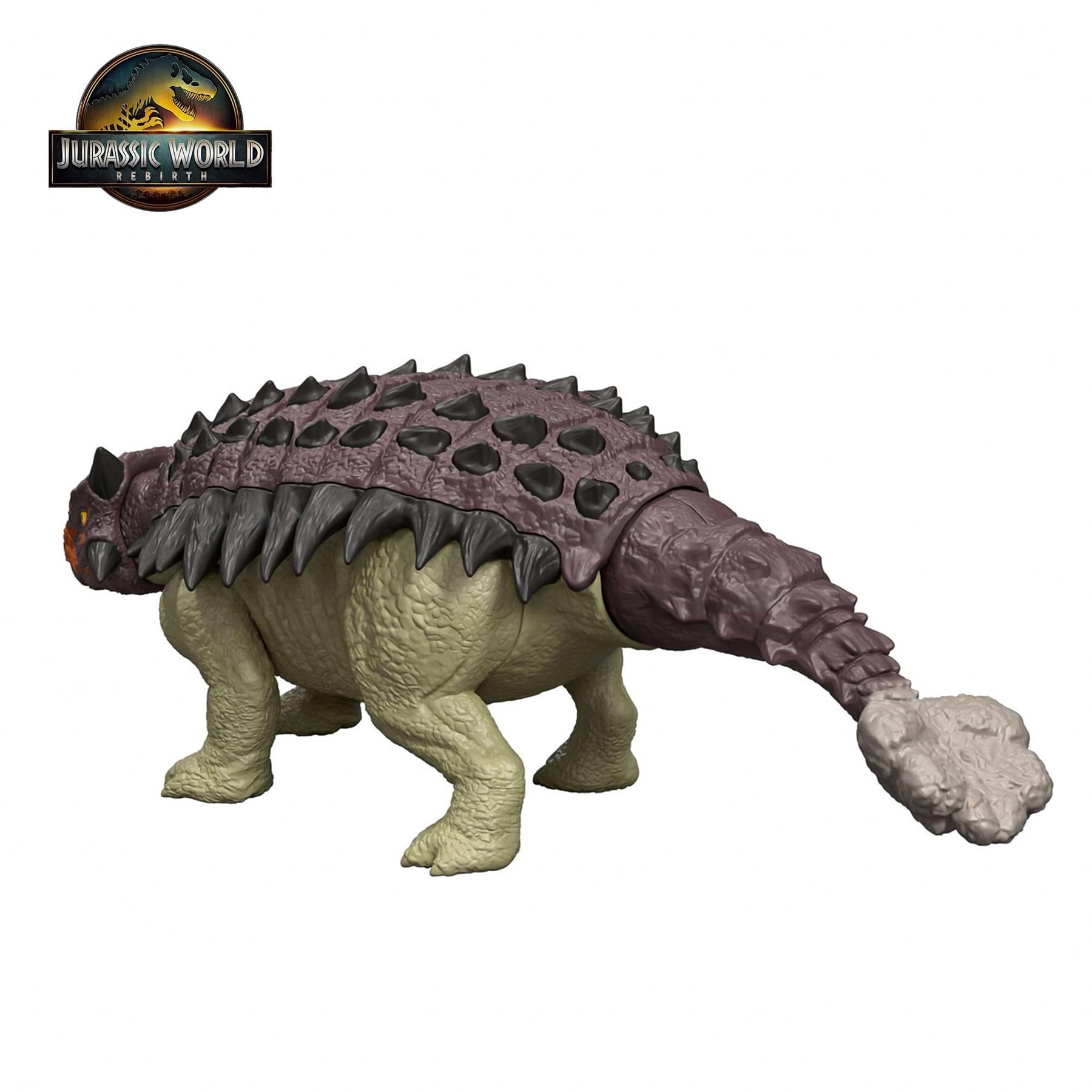 Jurassic World Rebirth Wild Roar Ankylosaurus Interactive Dinosaur Figure