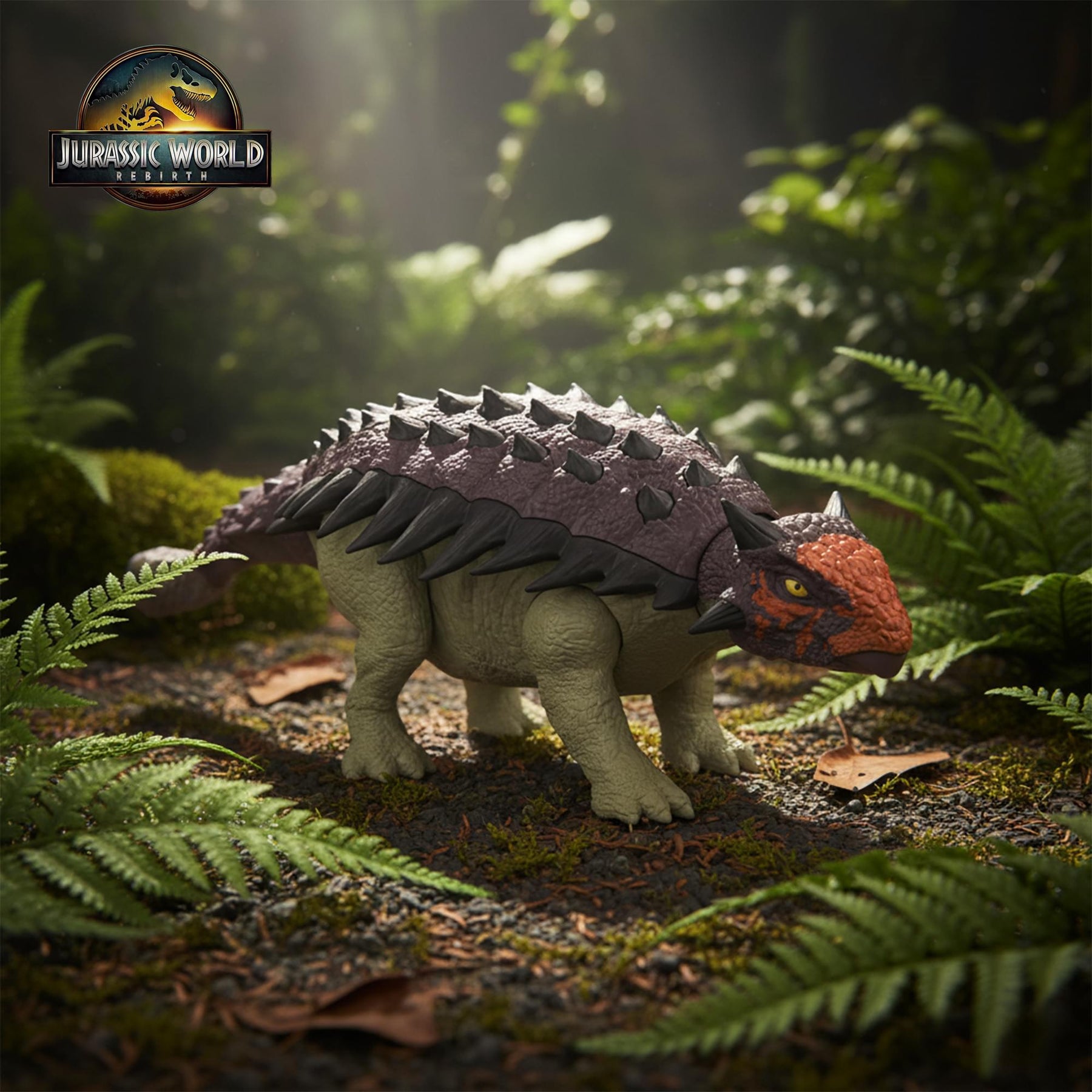 Jurassic World Rebirth Wild Roar Ankylosaurus Interactive Dinosaur Figure