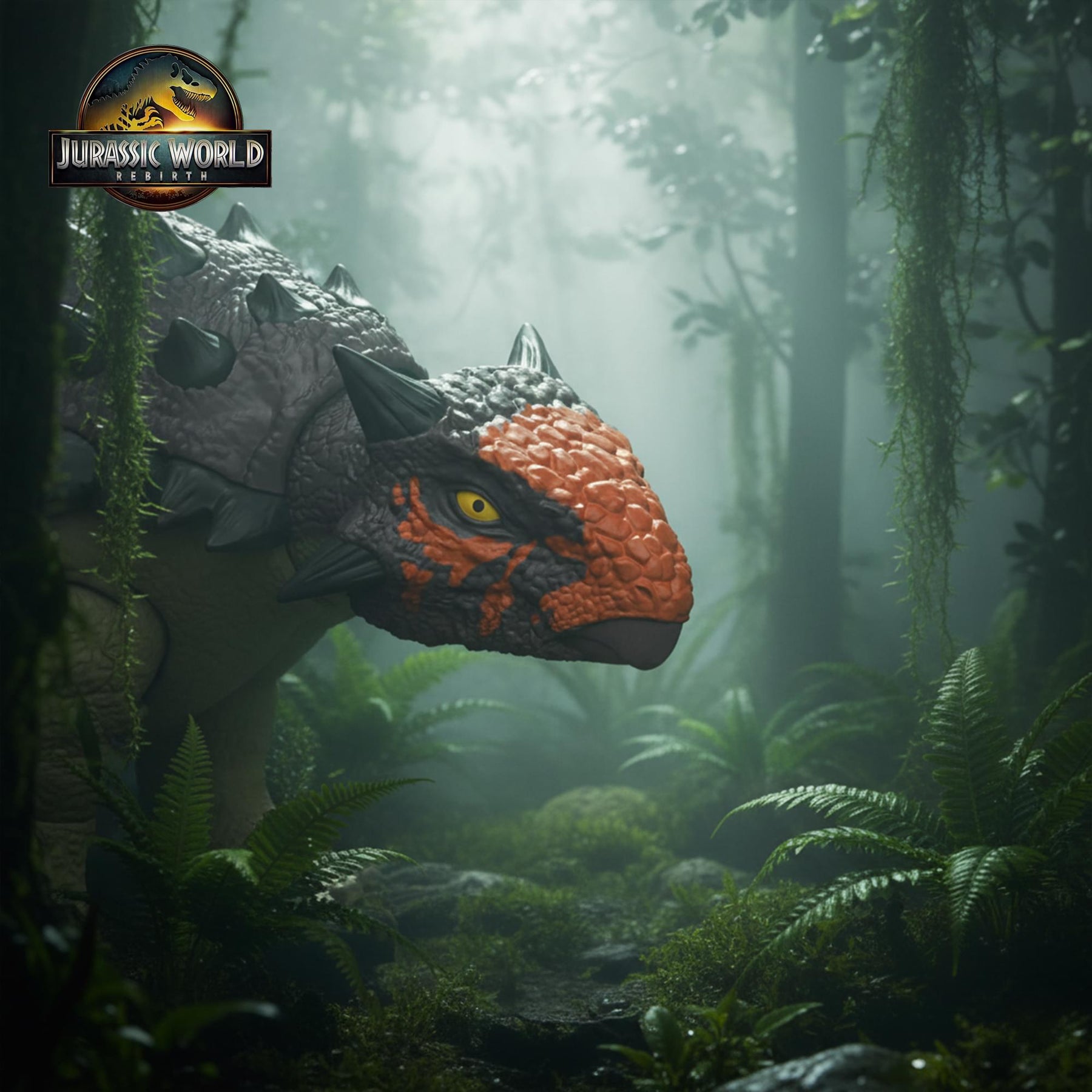 Jurassic World Rebirth Wild Roar Ankylosaurus Interactive Dinosaur Figure