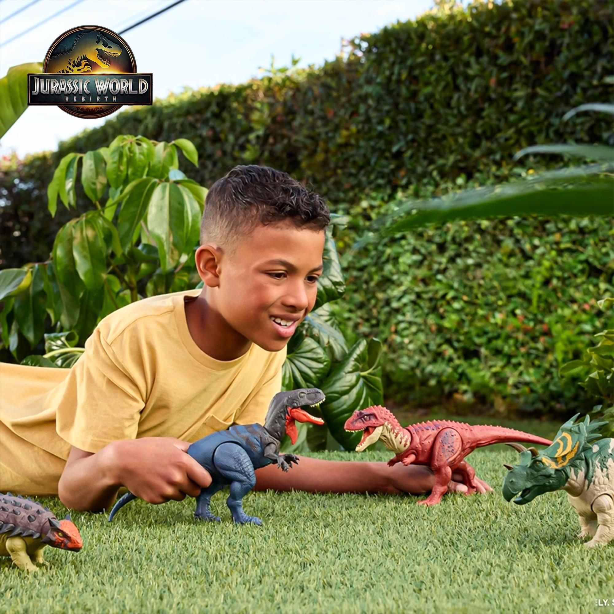 Jurassic World Rebirth Wild Roar Abelisaurus Interactive Dinosaur Figure