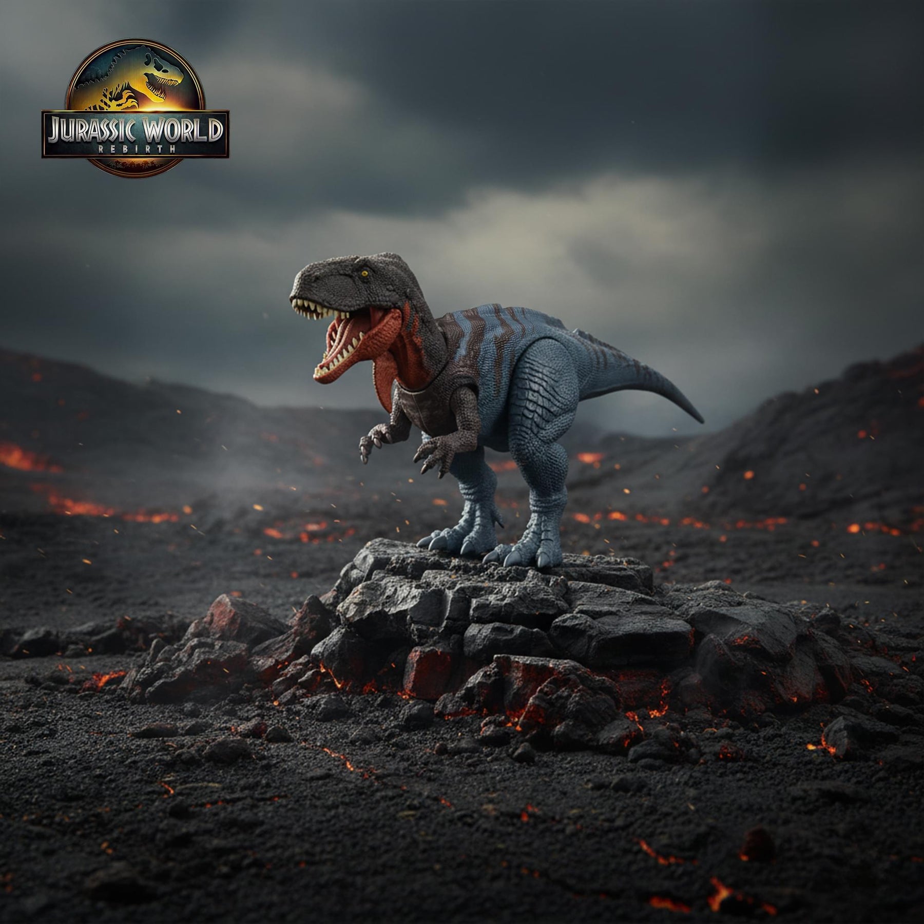 Jurassic World Rebirth Wild Roar Abelisaurus Interactive Dinosaur Figure