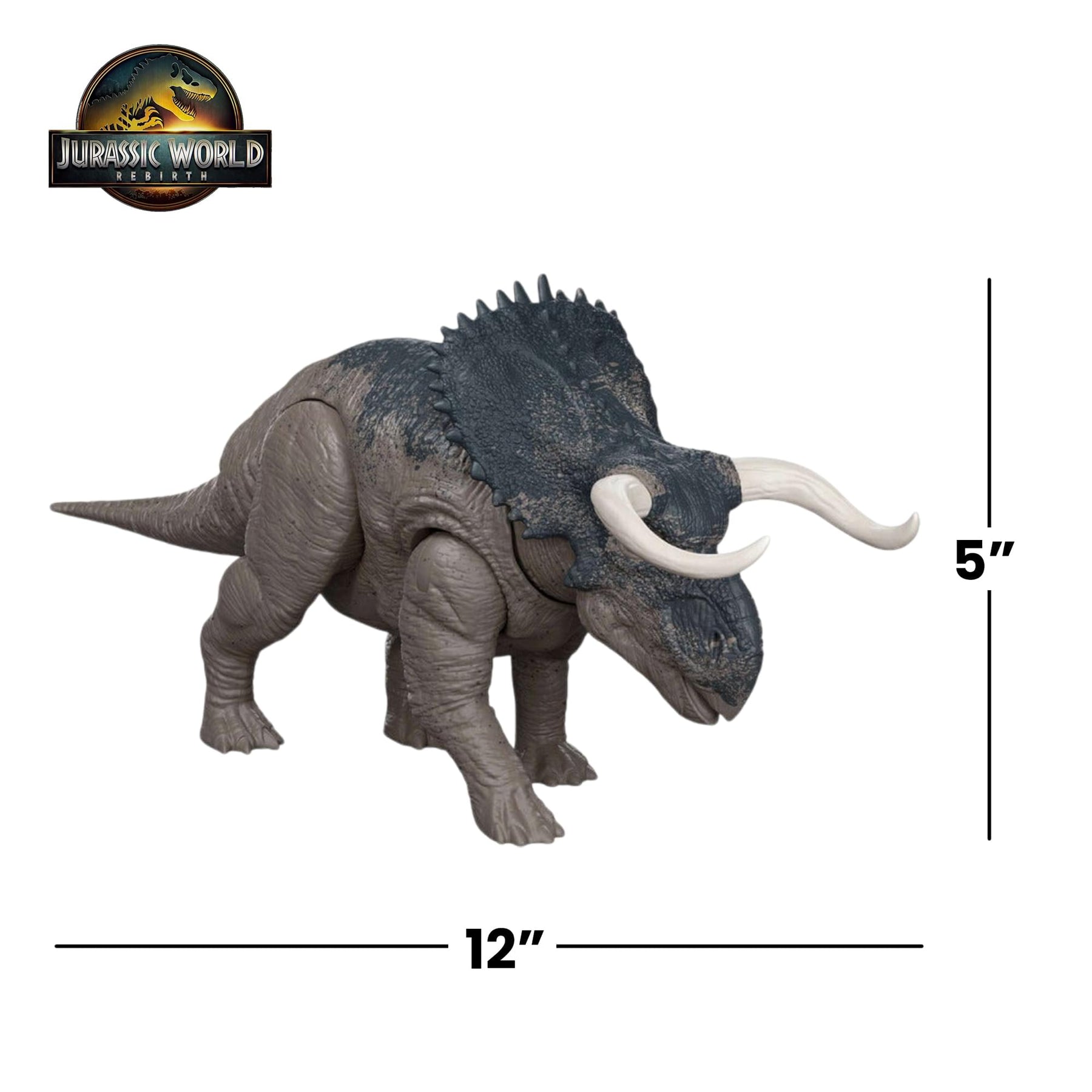 Jurassic World Rebirth Wild Roar Nasutoceratops Interactive Dinosaur Figure