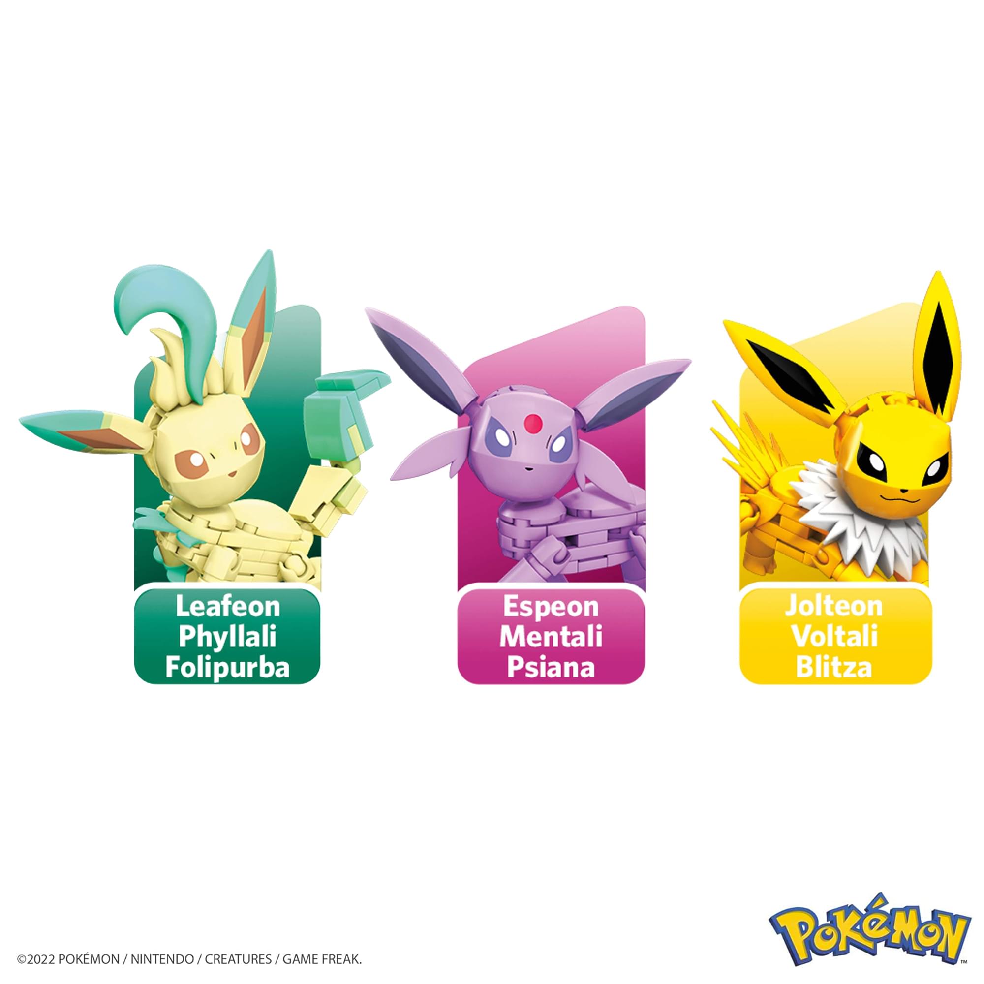 MEGA Construx Pokemon Every Eevee Evolution 470-Piece Building Set