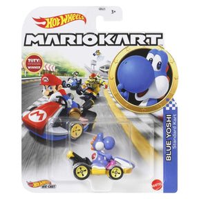 Mario Kart Hot Wheels 1:64 Diecast Car | Blue Yoshi