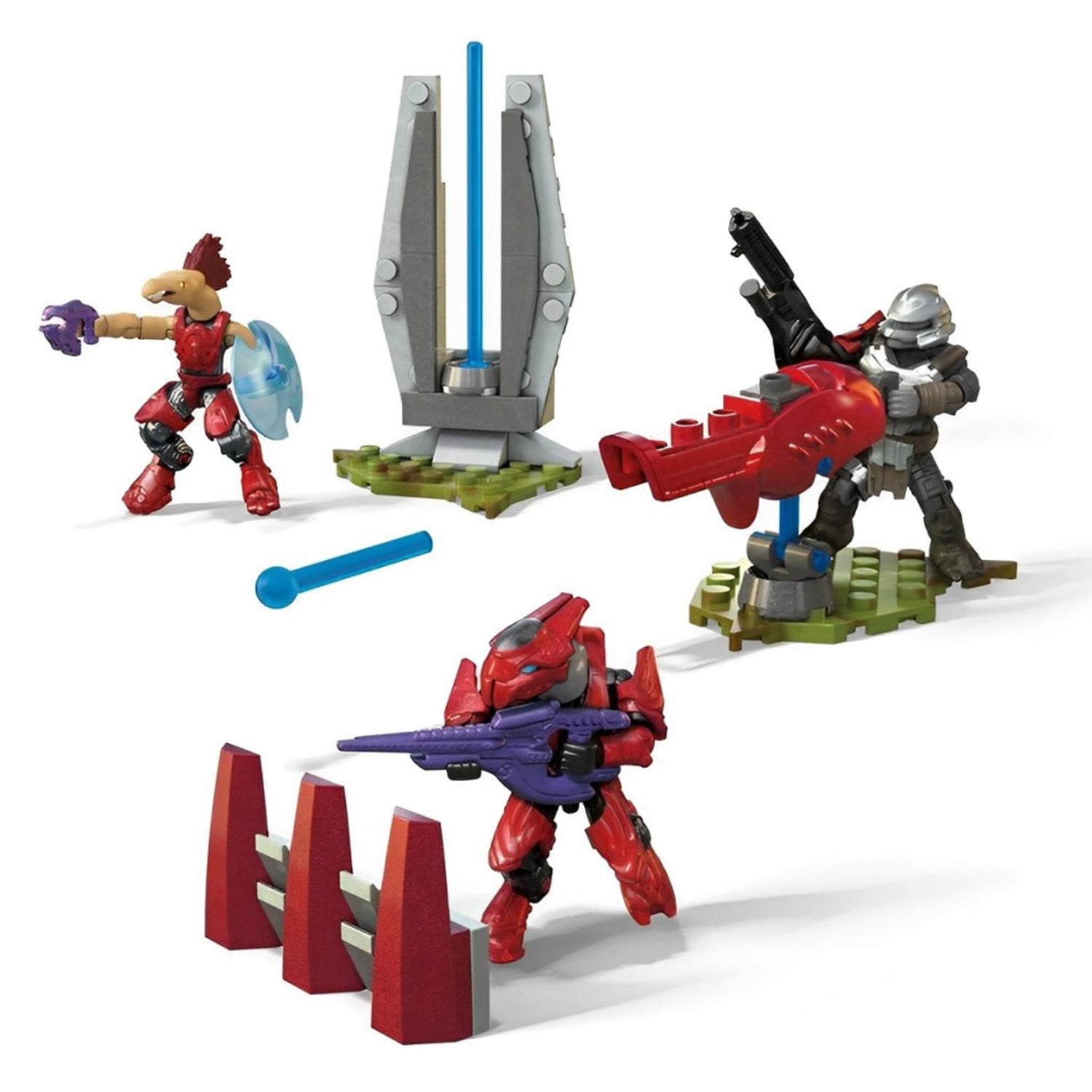 30 Pezzi Accessori Arma Spiedini Combalt Halo Mega Construx, Modellini Da Costruzione, Usati