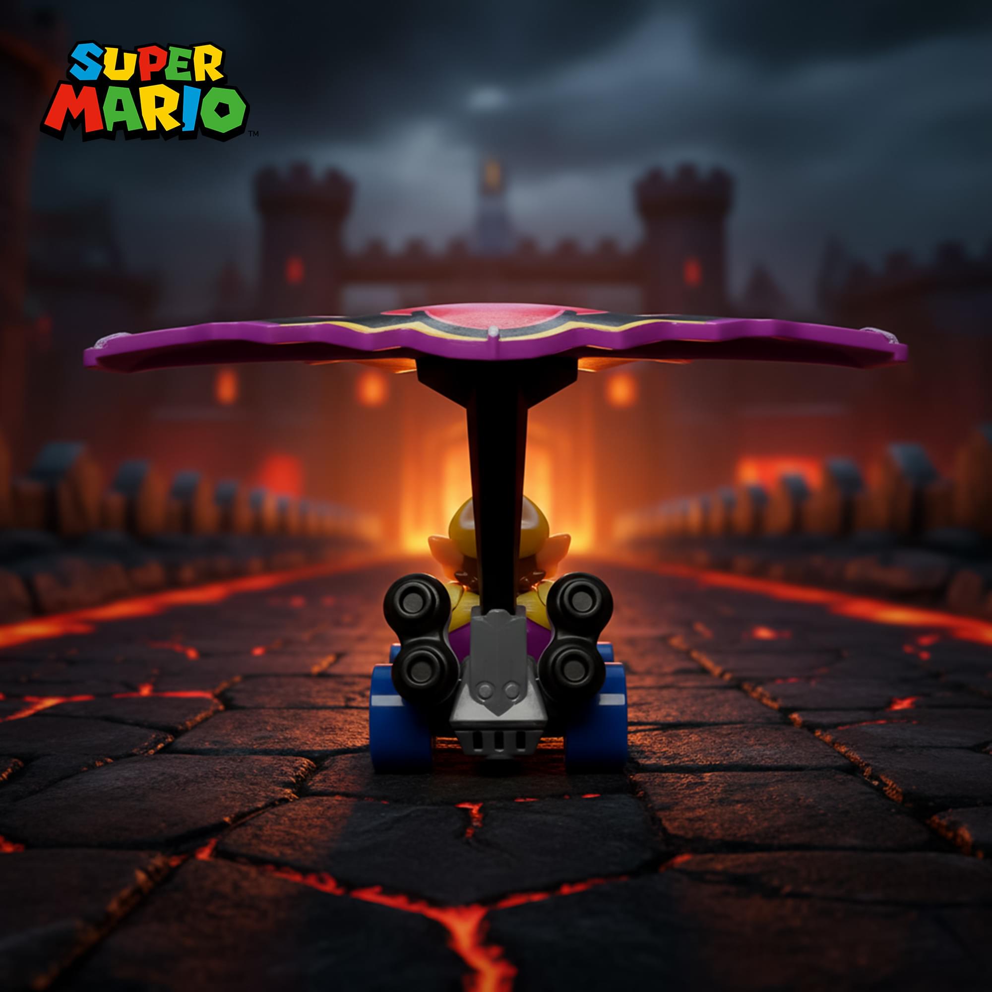 Hot Wheels 1:64 Scale Mario Kart | Wario B-Dasher + Wario Wing