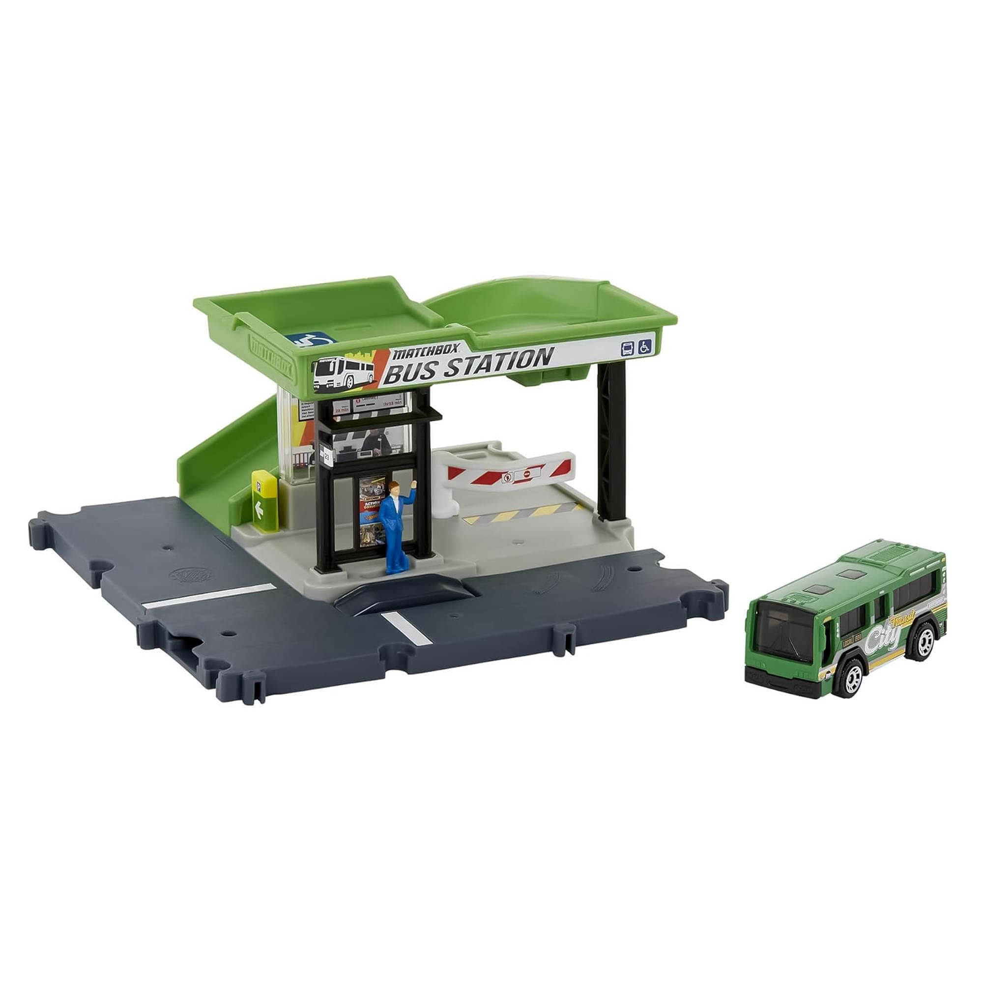 Matchbox Action Drivers Bus Station Playset