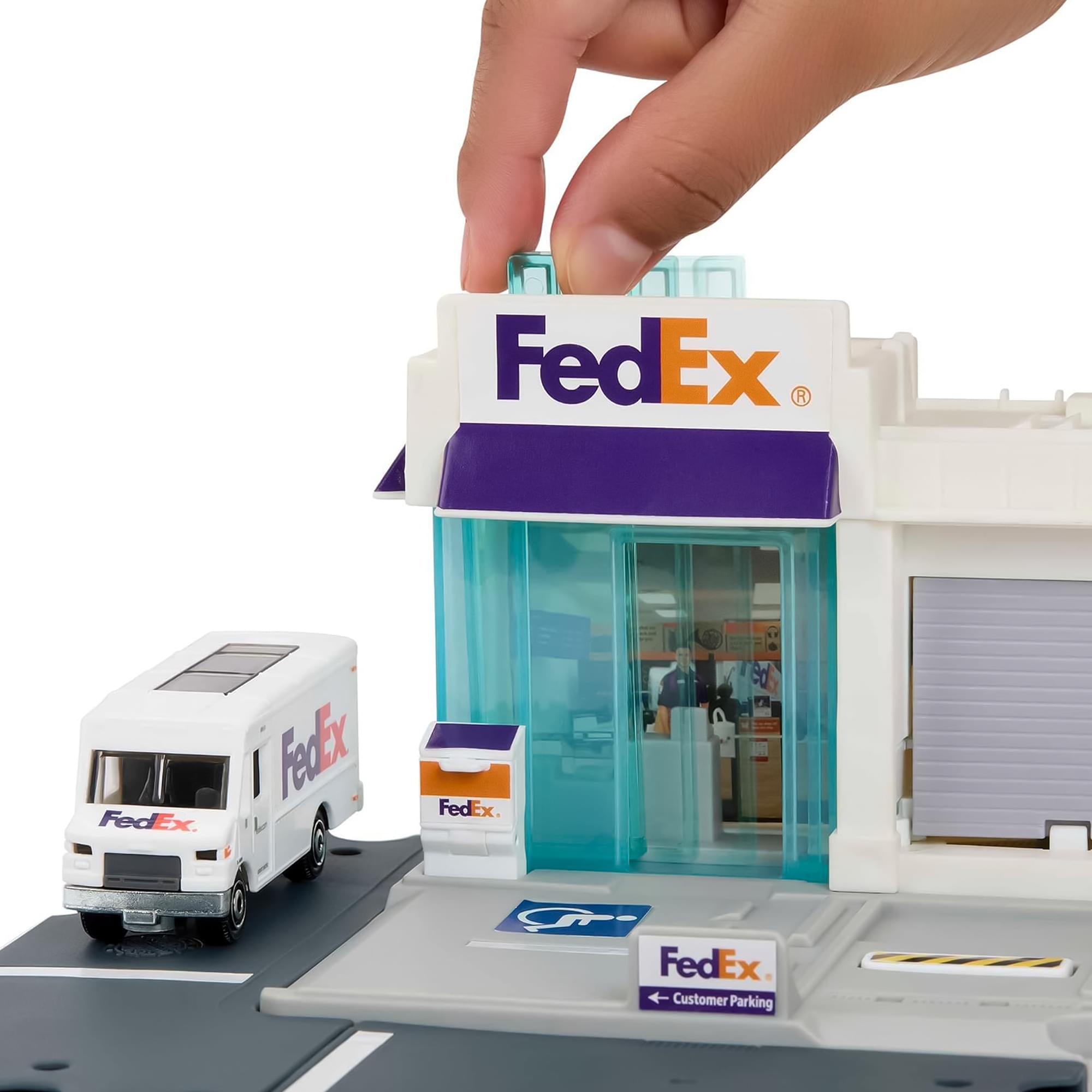 Matchbox Action Drivers Fedex Package Center Playset