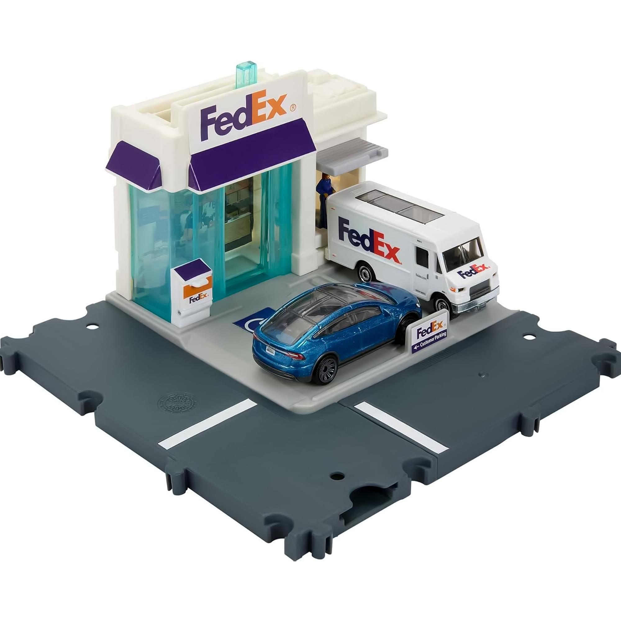 Matchbox Action Drivers Fedex Package Center Playset