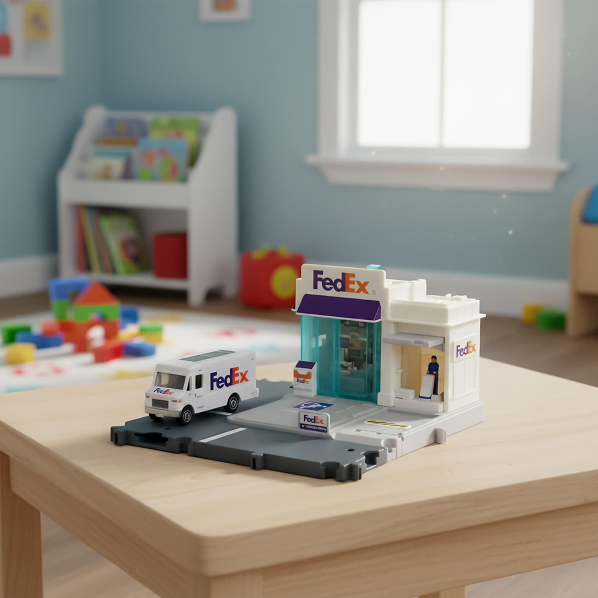 Matchbox Action Drivers Fedex Package Center Playset