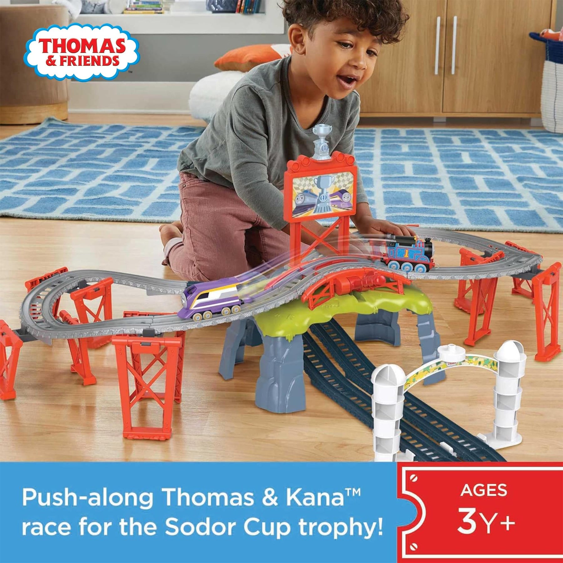 Thomas & Friends Race For The Sodor Cup Train Track Playset