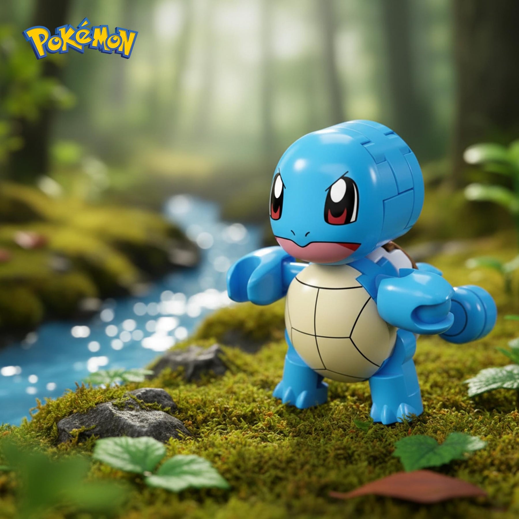 Pokemon Mega Construx Poke Ball 17-Piece Building Set | Squirtle