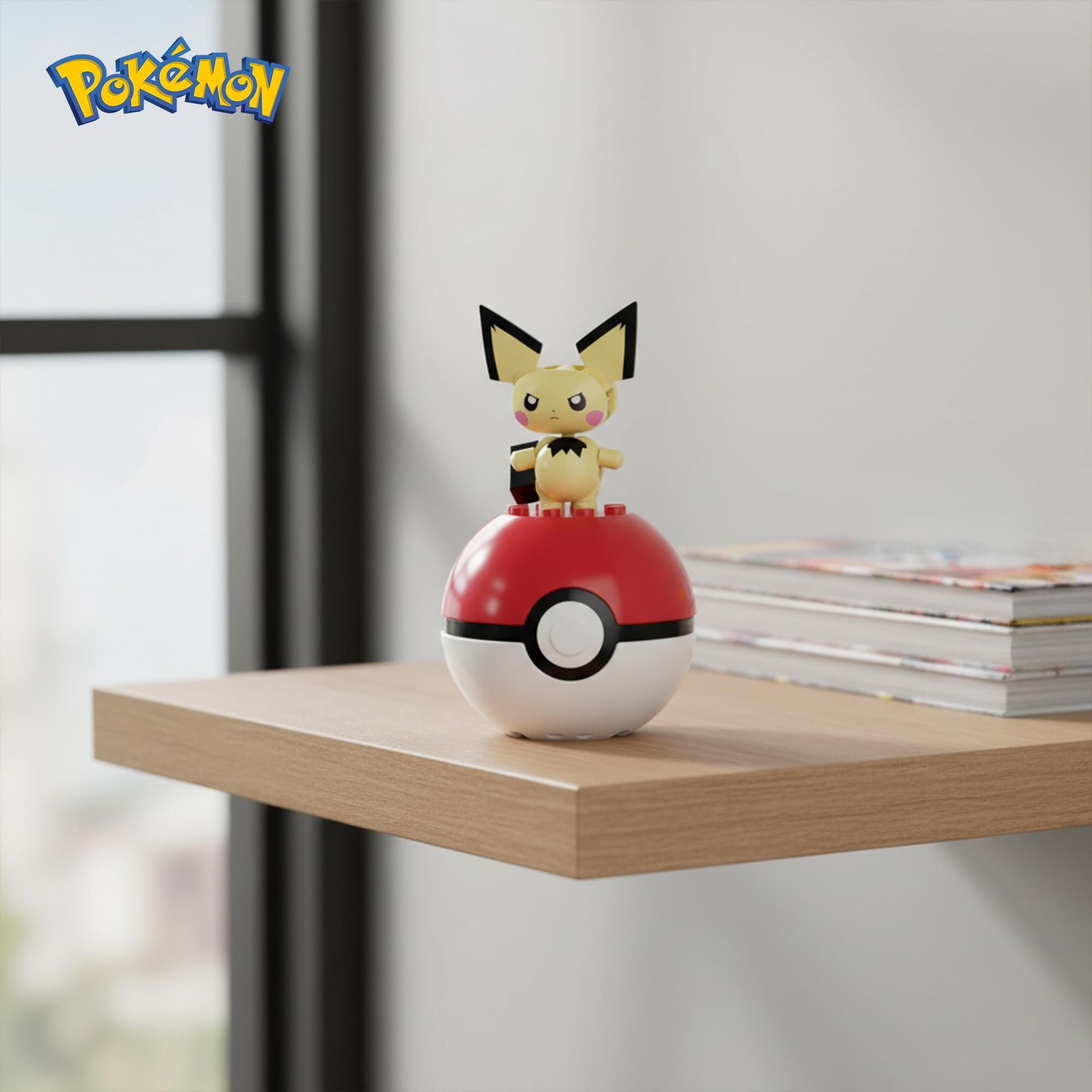 Pokemon MEGA Construx Pikachu Poke Ball 24-Piece Building Set