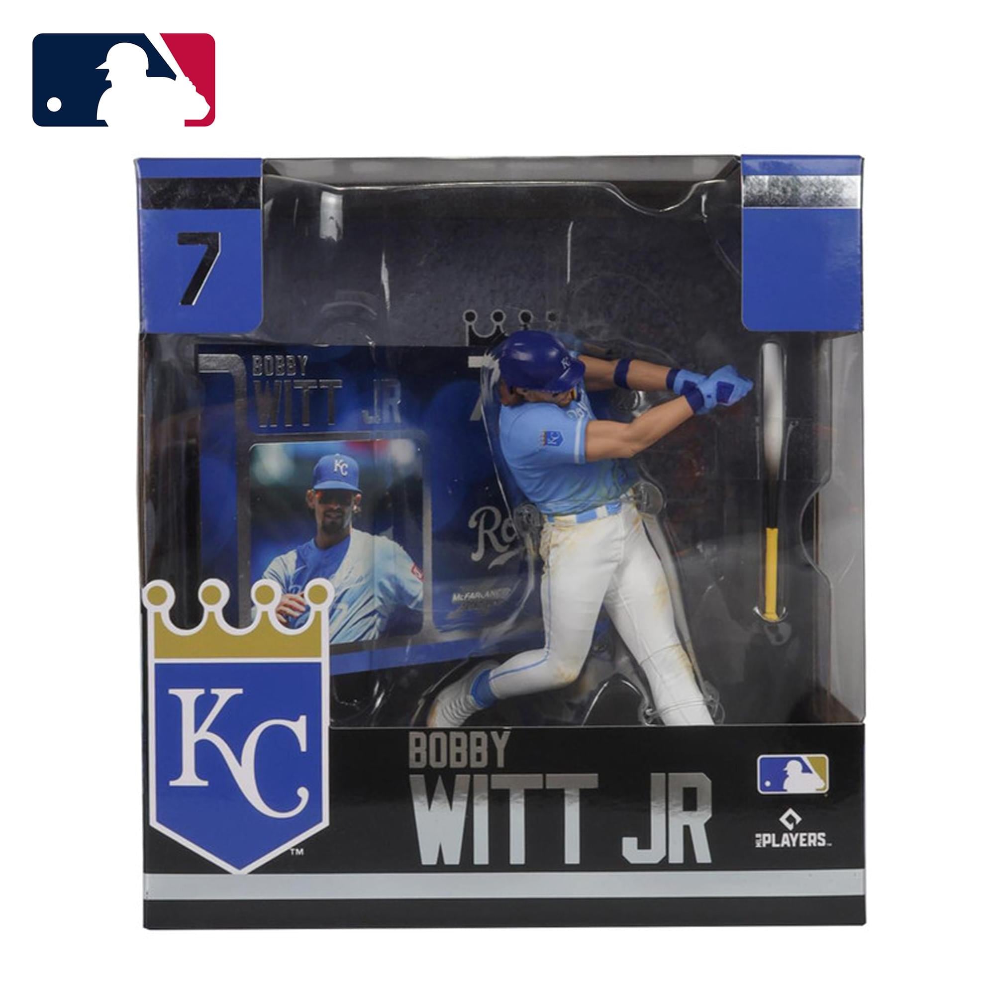 Kansas City Royals MLB 7 Inch Posed Figure | Bobby Witt Jr.  (Platinum Chase)
