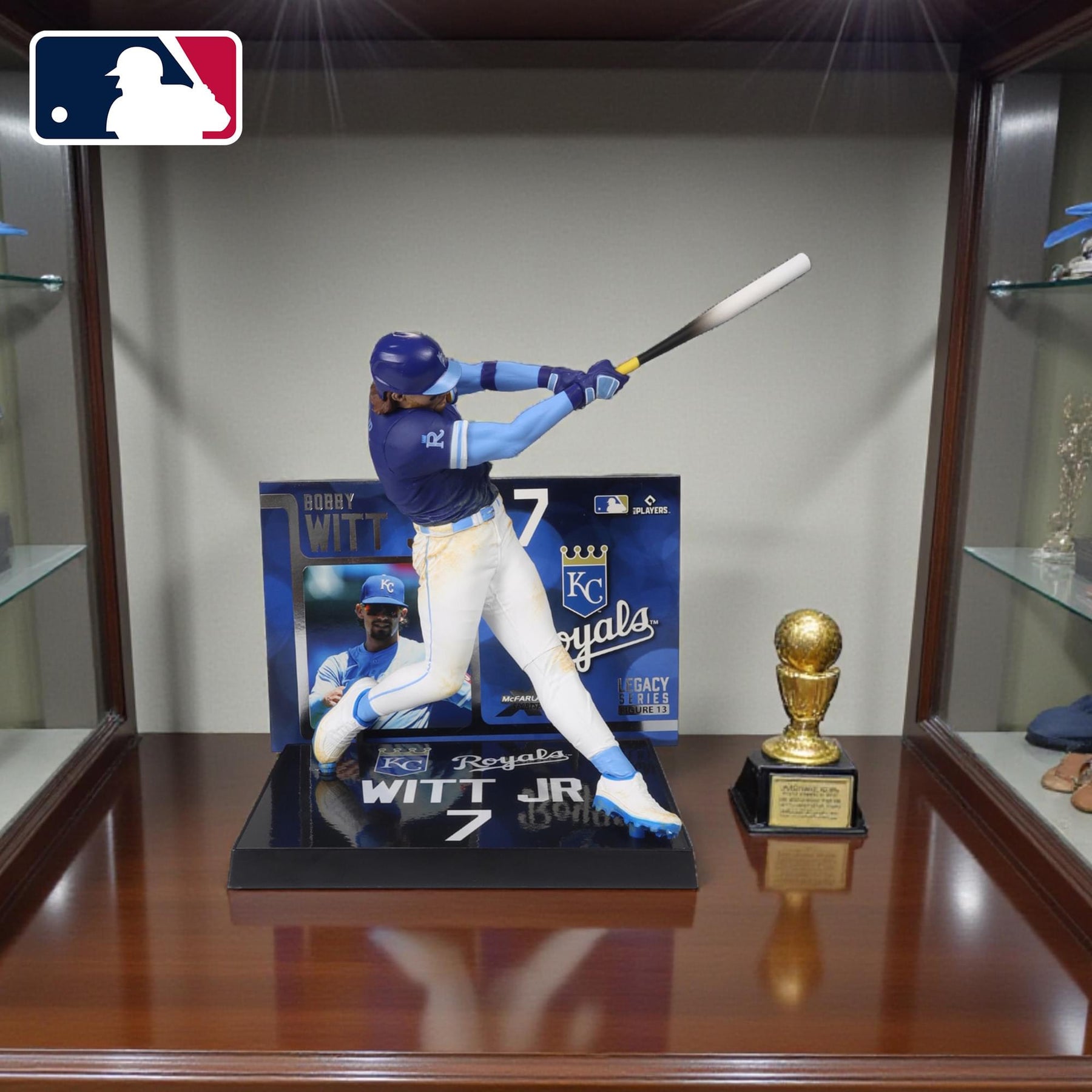Kansas City Royals MLB 7 Inch Posed Figure | Bobby Witt Jr.  (Platinum Chase)