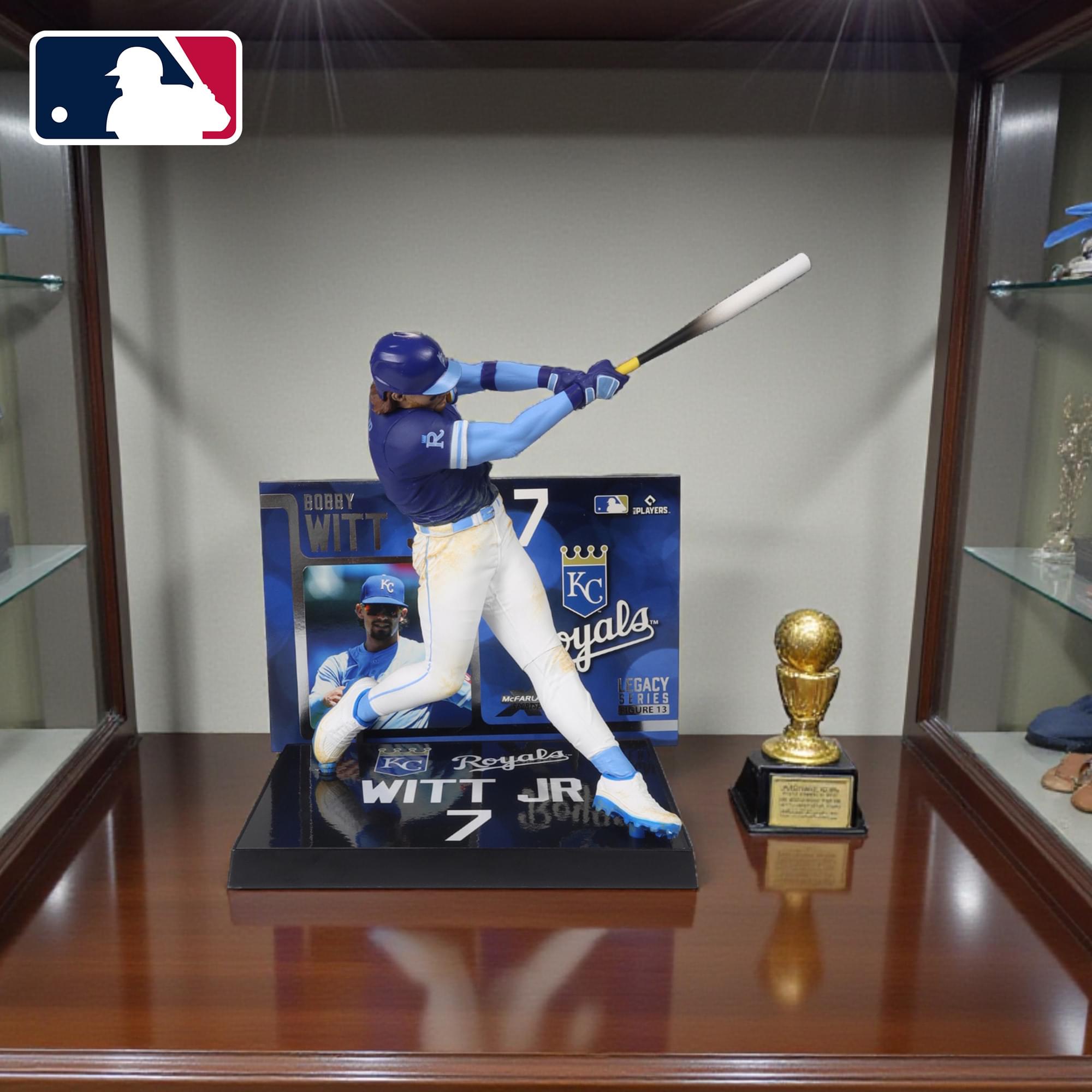 Kansas City Royals MLB 7 Inch Posed Figure | Bobby Witt Jr.  (Platinum Chase)