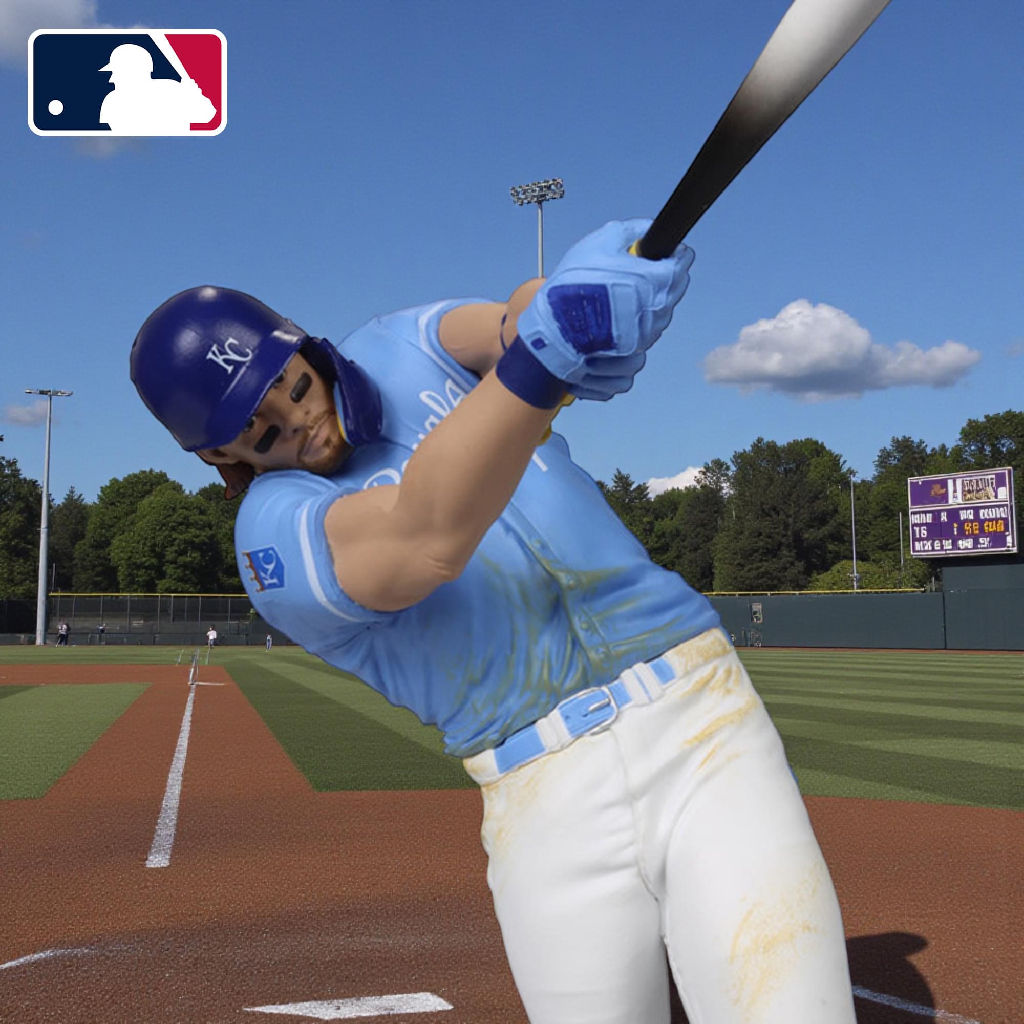 Kansas City Royals MLB 7 Inch Posed Figure | Bobby Witt Jr.  (Platinum Chase)