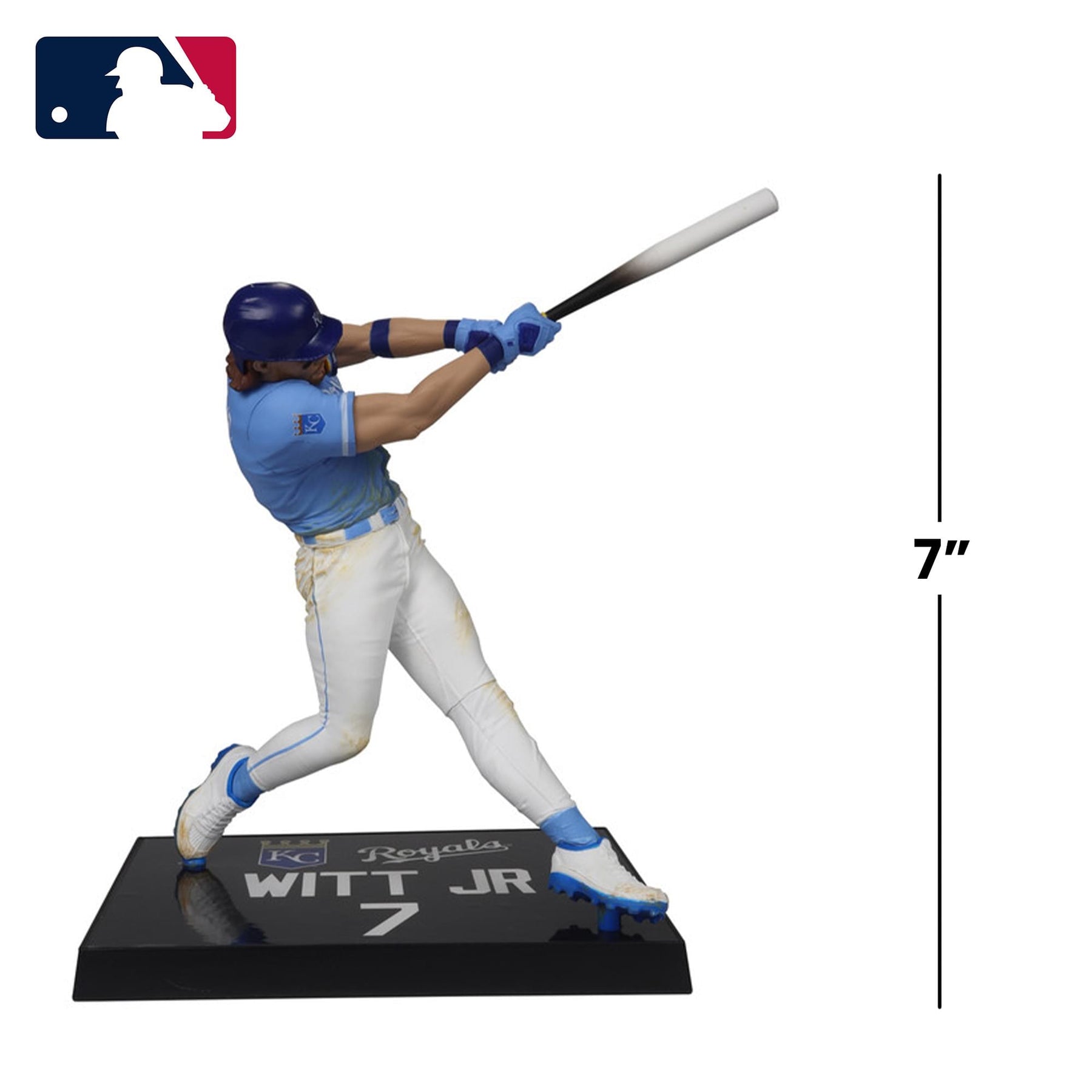 Kansas City Royals MLB 7 Inch Posed Figure | Bobby Witt Jr.  (Platinum Chase)