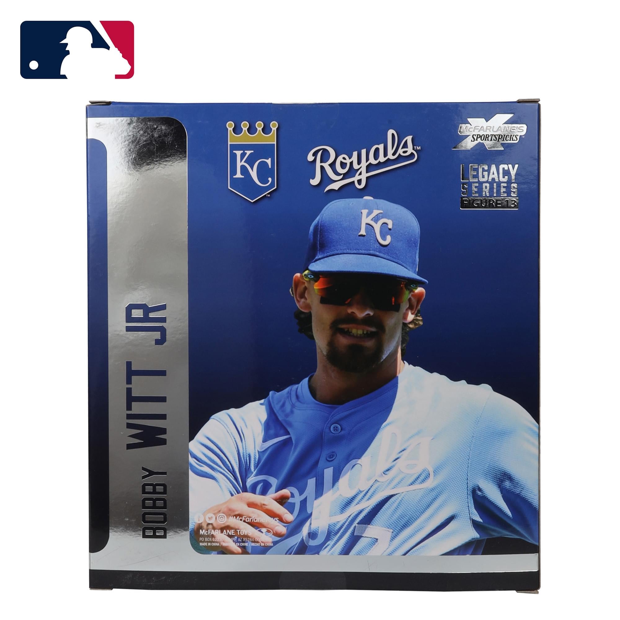 Kansas City Royals MLB 7 Inch Posed Figure | Bobby Witt Jr.  (Platinum Chase)