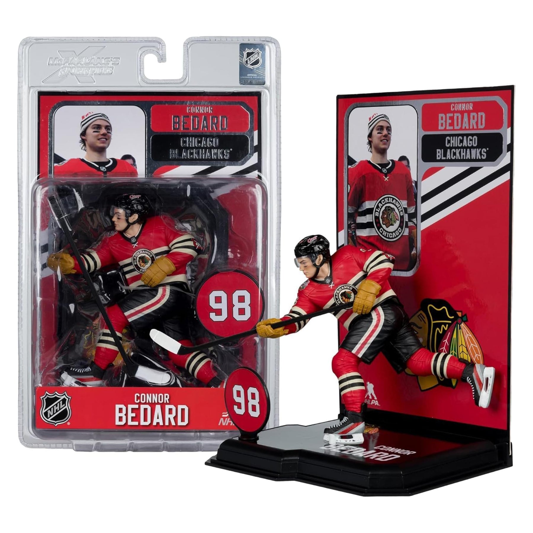 Chicago Blackhawks NHL McFarlane Sports Picks 7 Inch Figure | Connor Bedard