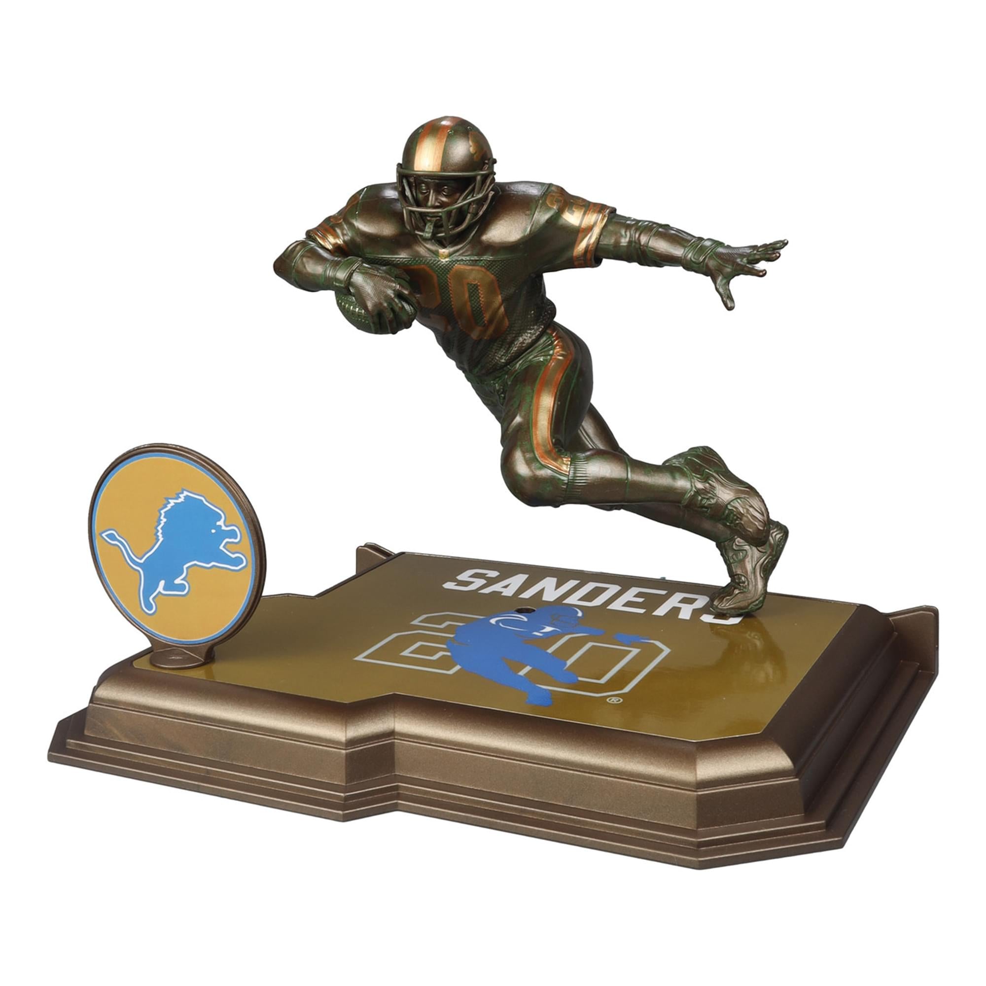 Detroit Lions NFL SportsPicks Figure | Barry Sanders (Bronze/Patina Gold Label)