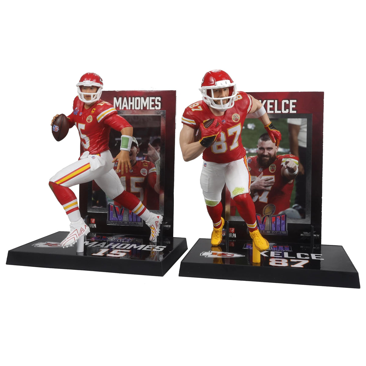 NFL McFarlane Figure Set |Travis Kelce/Mahomes | Free Shipping