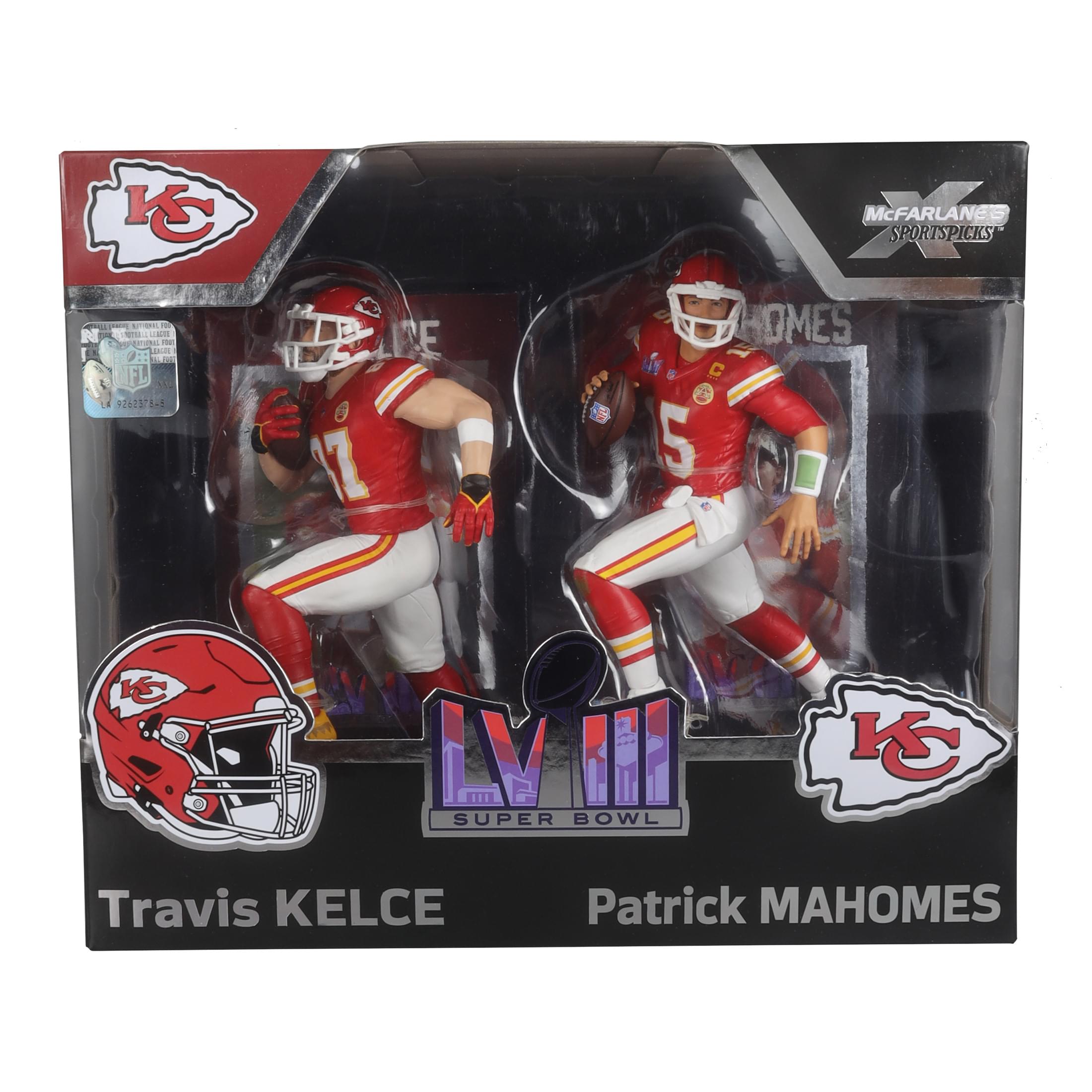 NFL McFarlane Figure Set |Travis Kelce & Patrick Mahomes