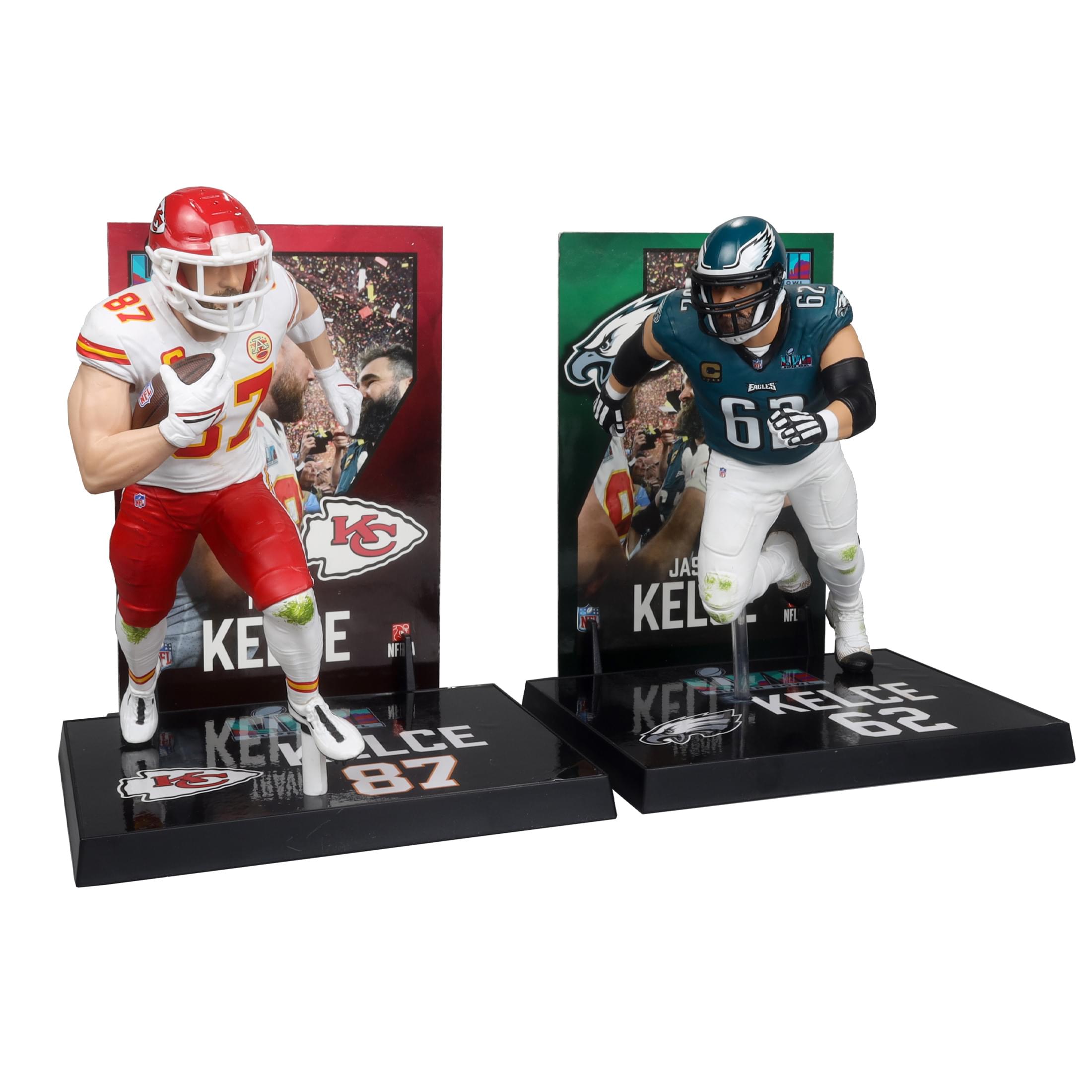 NFL McFarlane Figure Set |Travis Kelce & Jason Kelce