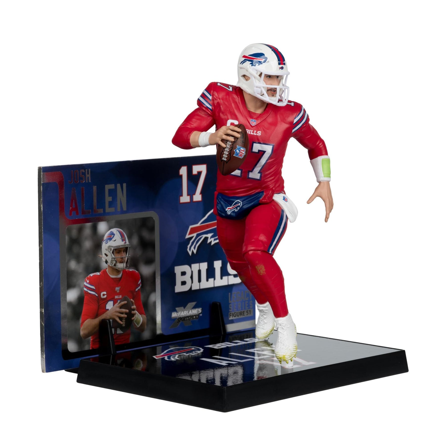 Buffalo Bills NFL 7 Inch Posed Figure | Josh Allen (Color Rush Jersey)