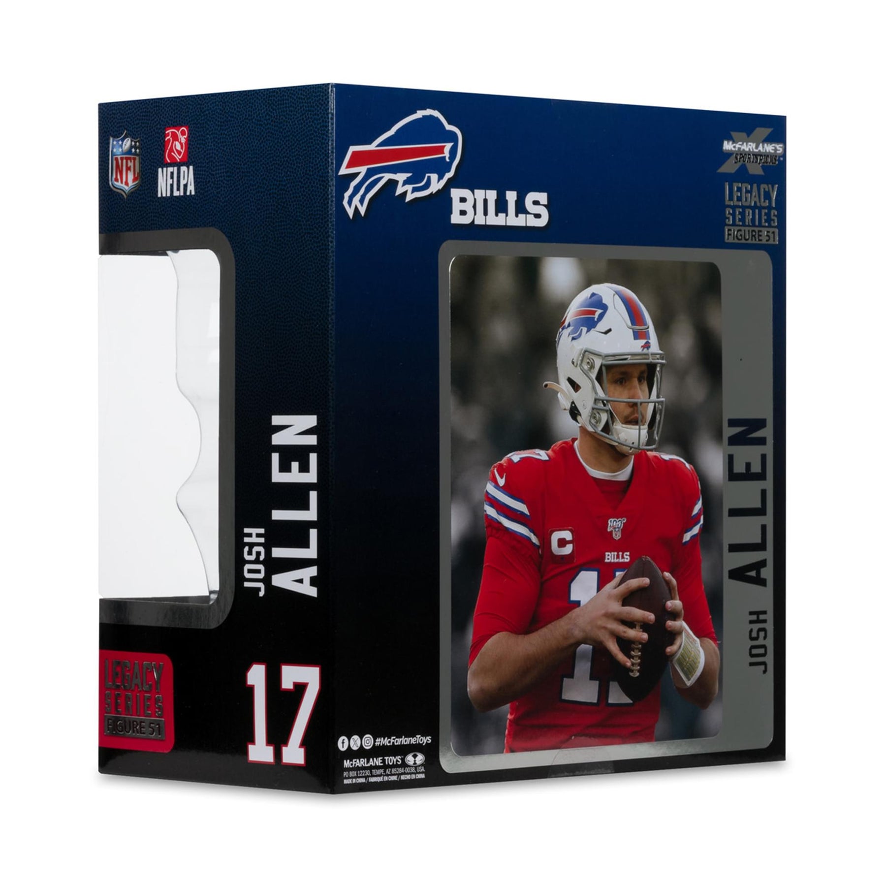Buffalo Bills NFL 7 Inch Posed Figure | Josh Allen (Color Rush Jersey)
